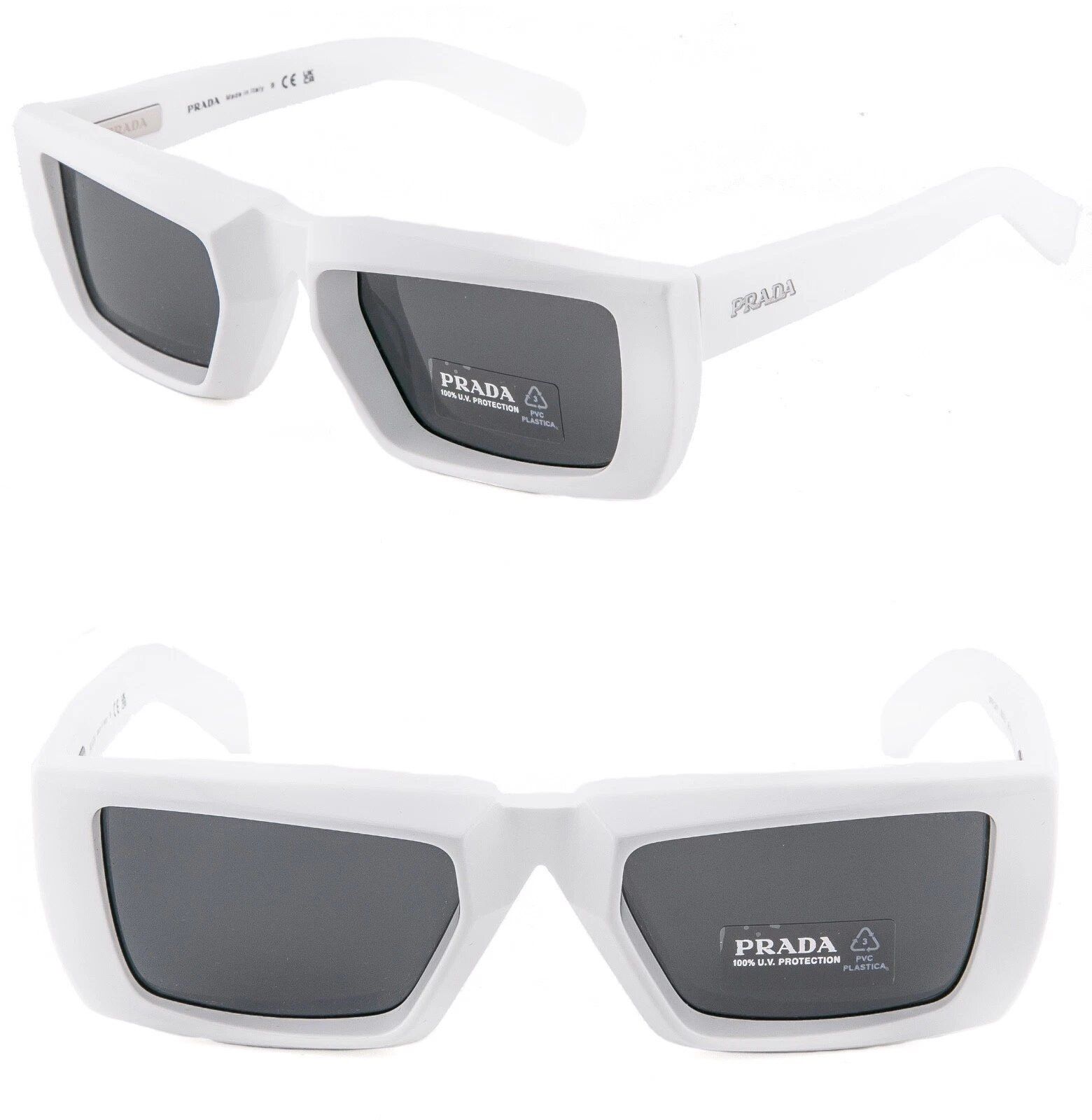 Prada PRADA 24Y SYMBOLE Runway White Futuristic PR24YS 24YS Size ONE SIZE - 1 Thumbnail