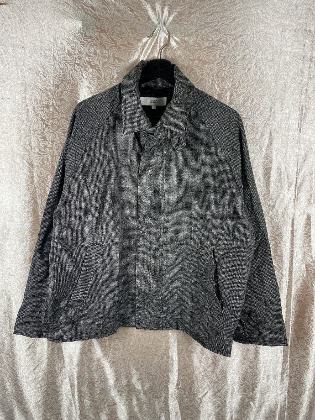 URBAN RESEARCH DOORS ROSSO Urban Research Grey Wool Blend Minimalist Clean Style Size L / US 10 / IT 46 - 3 Thumbnail