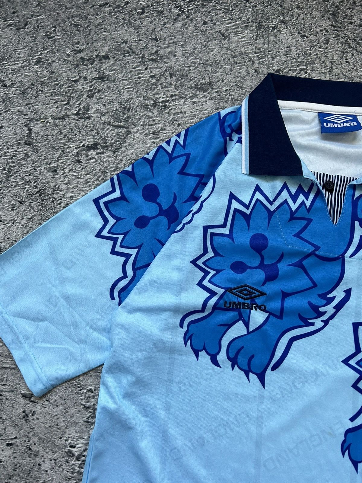 Umbro × Vintage Umbro Retro England 1992/1993 THIRD SHIRT SOCCER Umbro Size US L / EU 52-54 / 3 - 3 Thumbnail