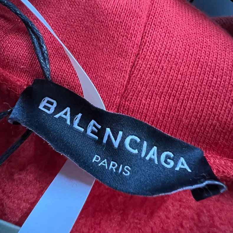Balenciaga Balenciaga Patchwork Contrasting Letter Printed Hoodie Size US XS / EU 42 / 0 - 3 Thumbnail