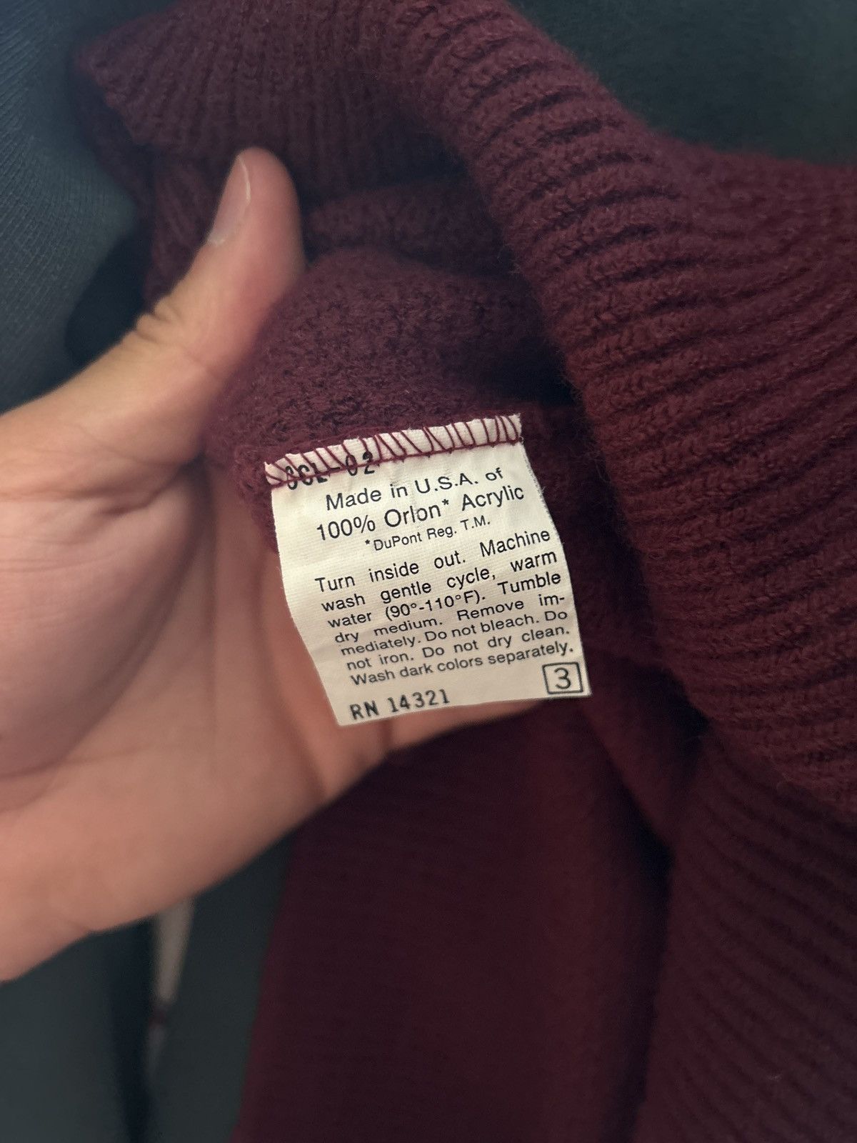 Dior Burgundy christian dior sweater Size US L / EU 52-54 / 3 - 5 Thumbnail
