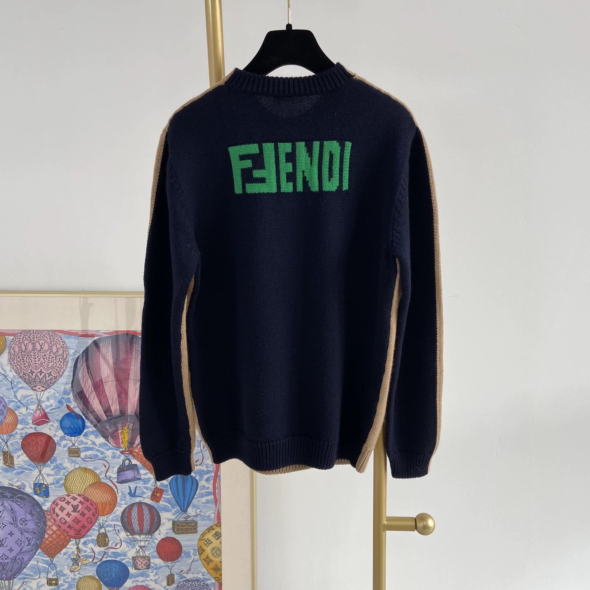 Fendi Fendi colorblocked knit pullover Size US S / EU 44-46 / 1 - 2 Thumbnail