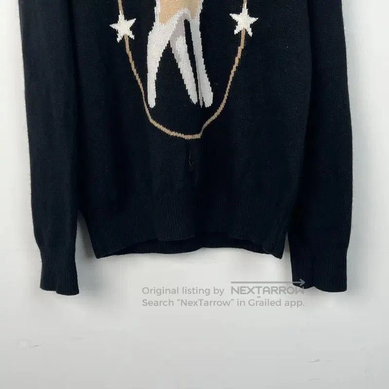 Burberry Burberry Black Knit Sweater with Deer Design. Size XS / US 0-2 / IT 36-38 - 3 Thumbnail