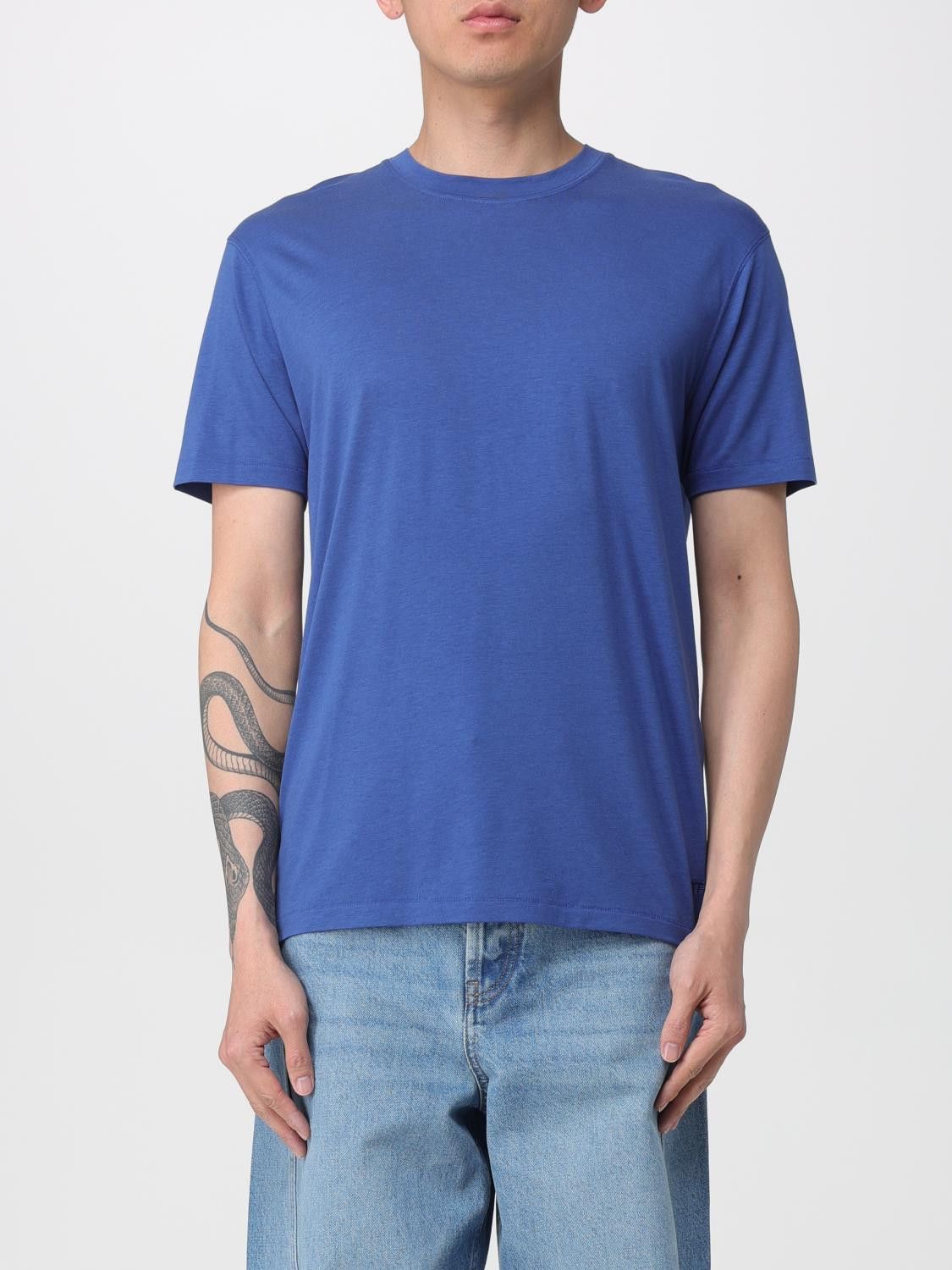 Tom Ford Tom Ford T-Shirt Men Blue Size US M / EU 48-50 / 2 - 1 Thumbnail
