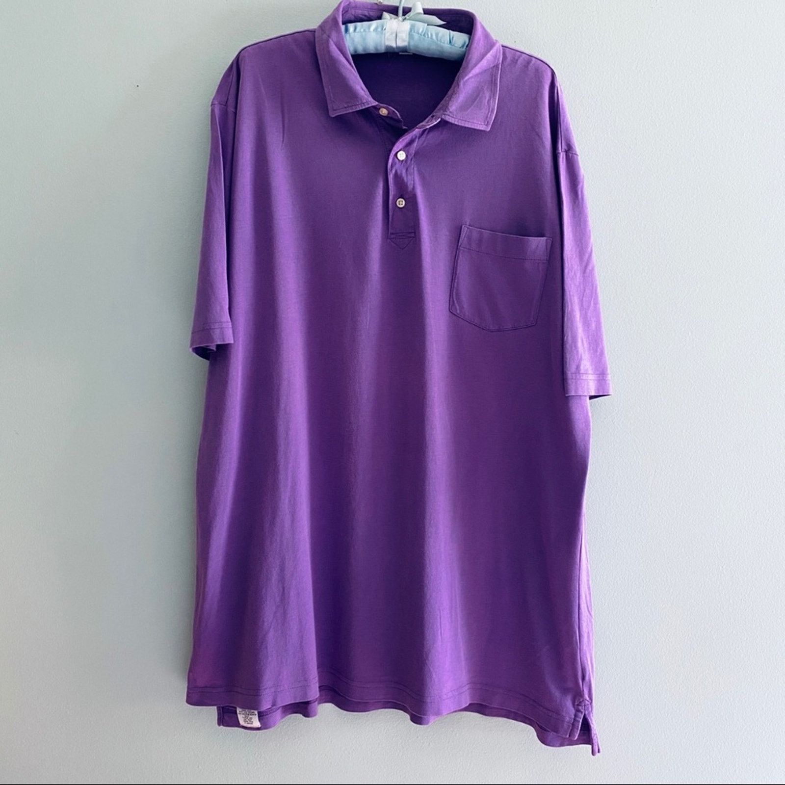Peter Millar Peter Millar purple short sleeve polo Size US XL / EU 56 / 4 - 2 Thumbnail