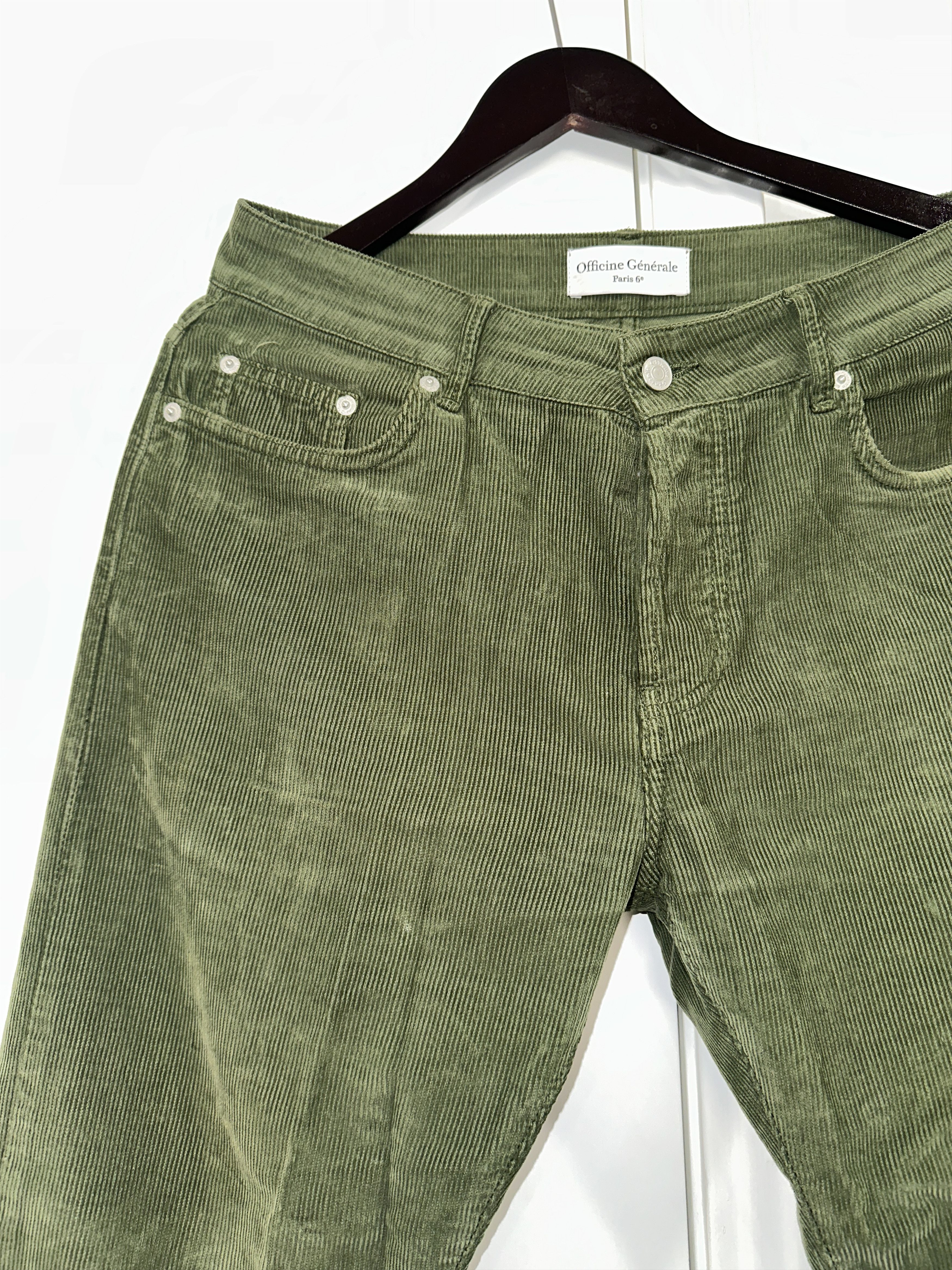 Officine Generale Officine Generale Military Green Corduroy Pants Size US 30 / EU 46 - 5 Thumbnail