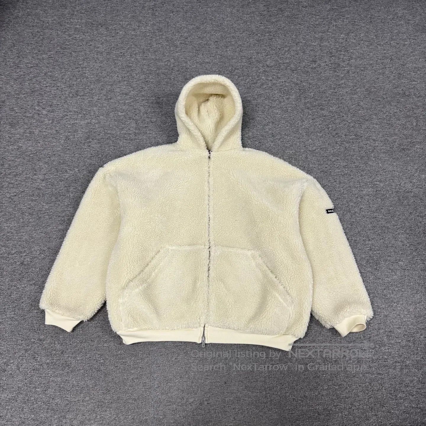 Balenciaga Balenciaga Teddy bear logo-printed fleece hooded jacket| Size US M / EU 48-50 / 2 - 2 Thumbnail