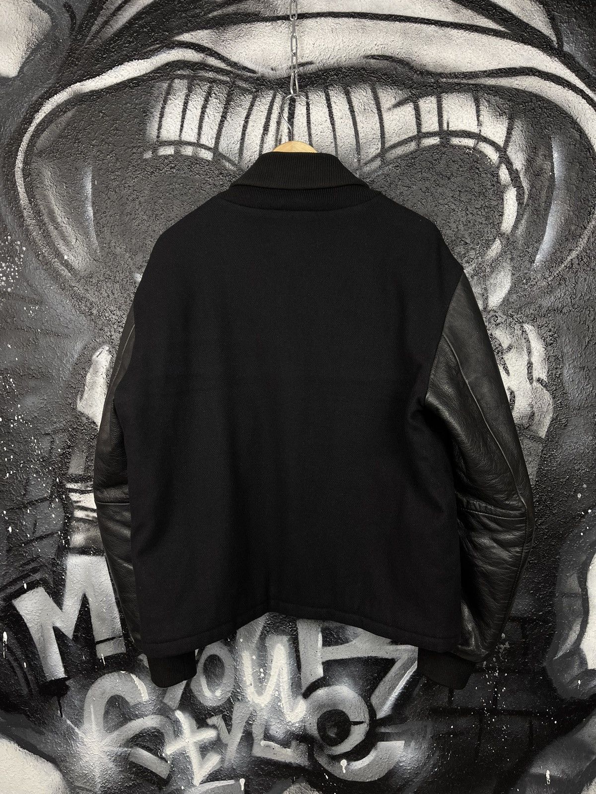 Edwin Edwin Wool/Leather Baseball Bomber Jacket Size L Size US L / EU 52-54 / 3 - 3 Thumbnail