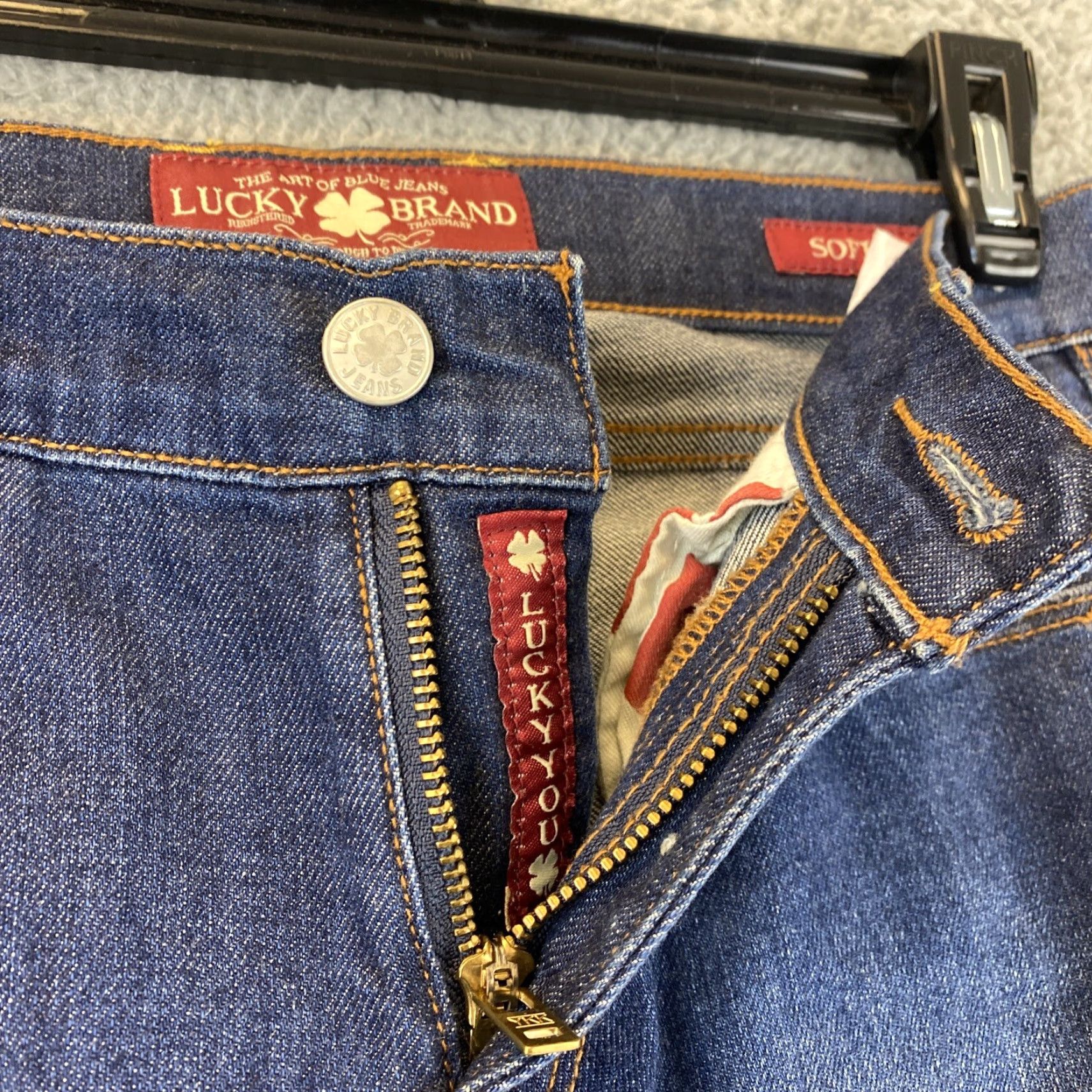 Lucky Brand Lucky Brand Jeans Womens 2/30 Denim Skinny Low Rise Regular Blue 29x30 5-Pocket Belt Loops Distressed Vintage No N/A Size 26" / US 2 / IT 38 - 5 Thumbnail