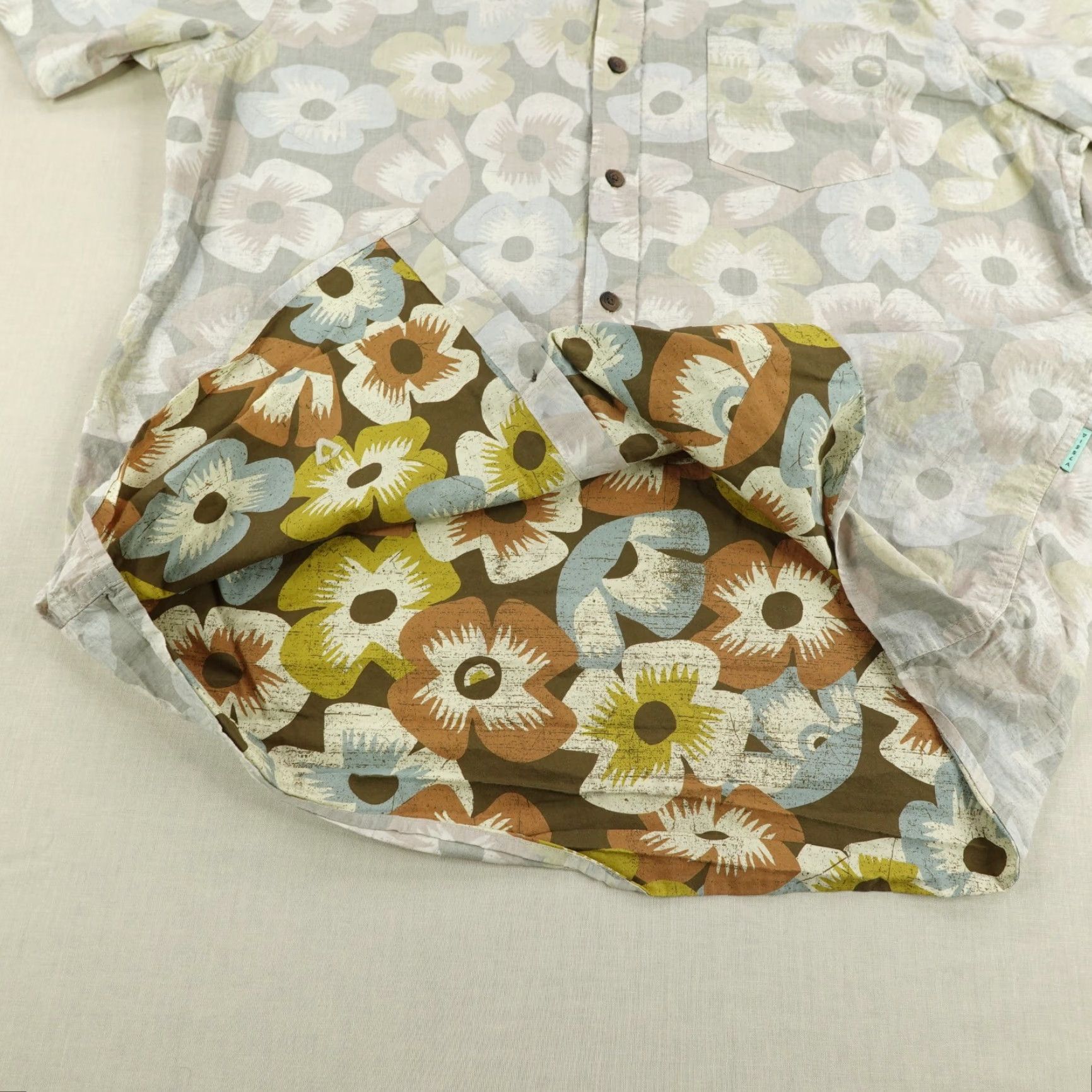 Vissla VINTAGE Vissla Shirt Large Gray Floral Button-Up Casual Beach Mens Size US L / EU 52-54 / 3 - 5 Thumbnail