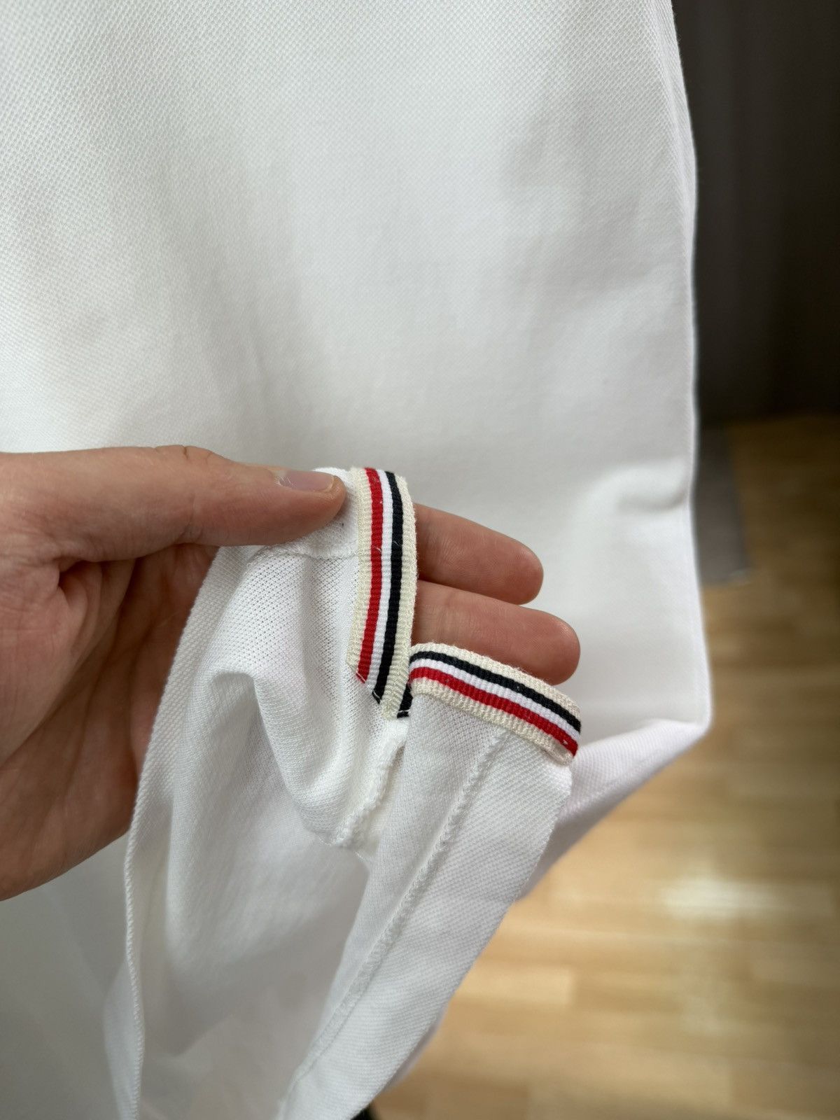 Moncler Moncler Polo T-Shirt Patch Logo Cotton White Size US L / EU 52-54 / 3 - 6 Thumbnail