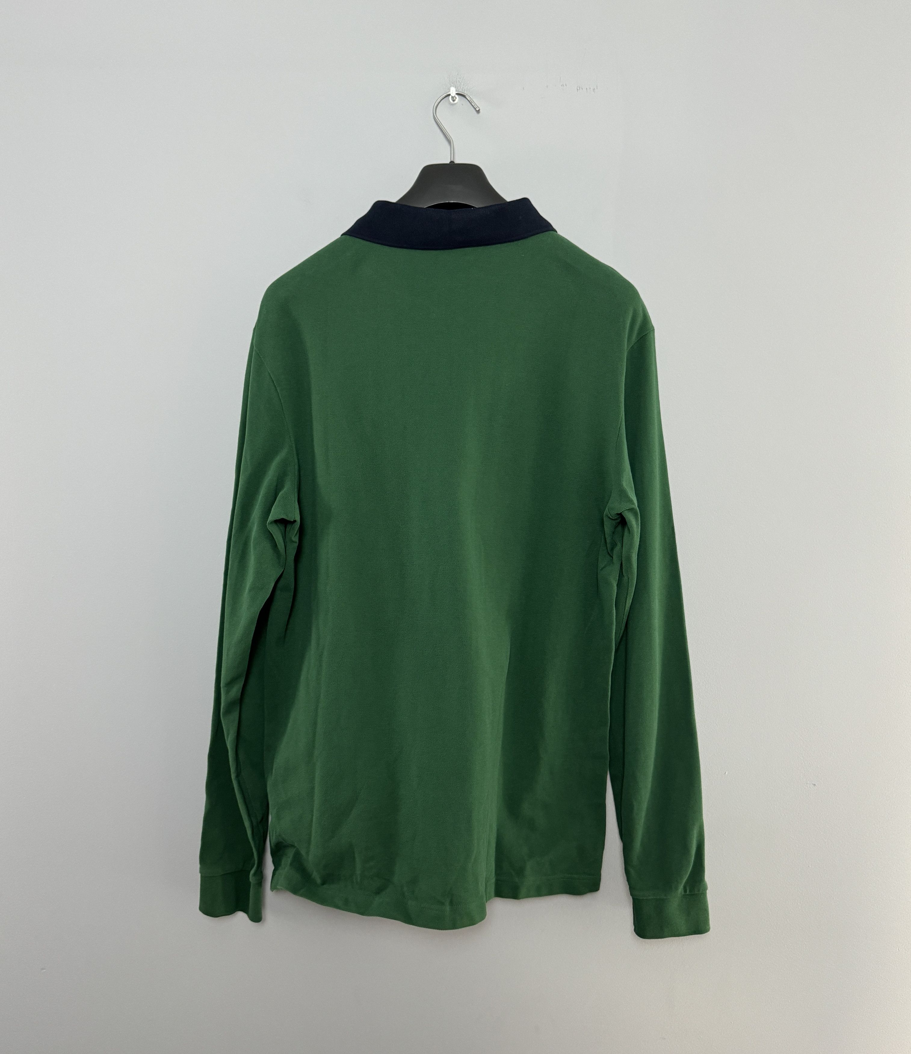 Prada Prada Milano Polo Shirt Long Sleeve Small Logo Green Size L Size US L / EU 52-54 / 3 - 11 Thumbnail