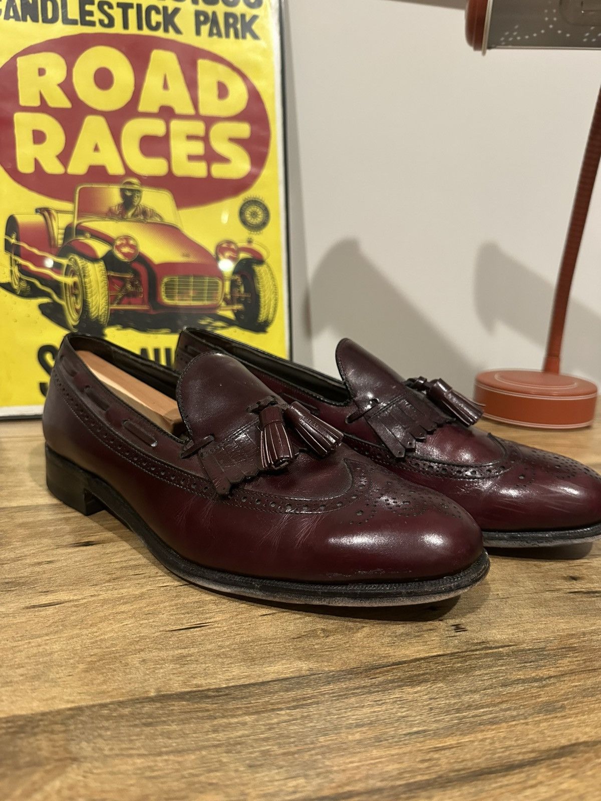 Footjoy Vintage Footjoy Classics Leather Tassel Loafer 9.5 D Size US 9.5 / EU 42-43 - 1 Thumbnail