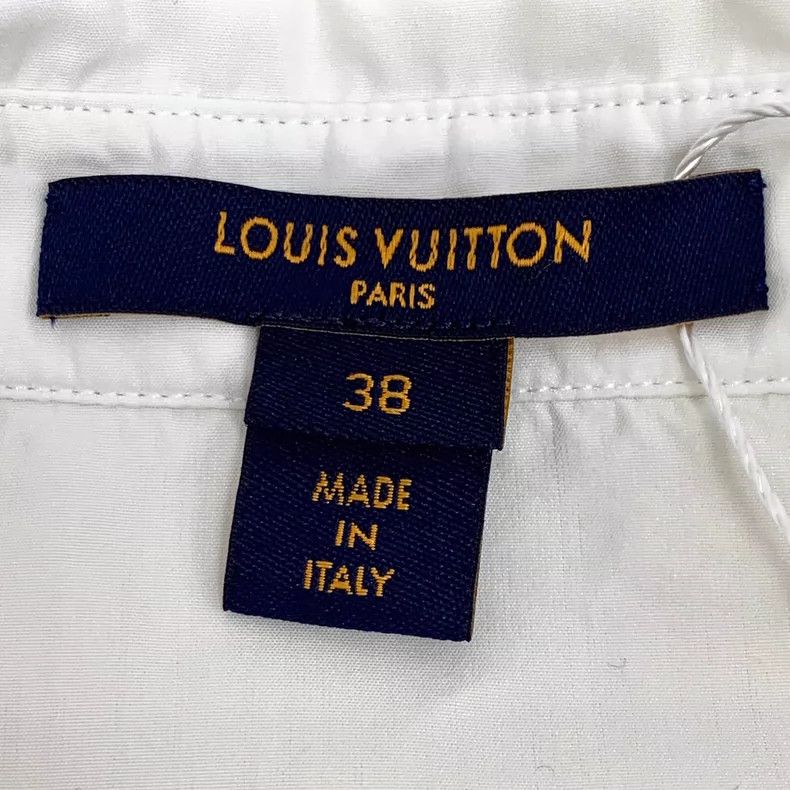 Louis Vuitton Louis Vuitton White logo floral print silk scarf cotton la Size XS / US 0-2 / IT 36-38 - 7 Thumbnail