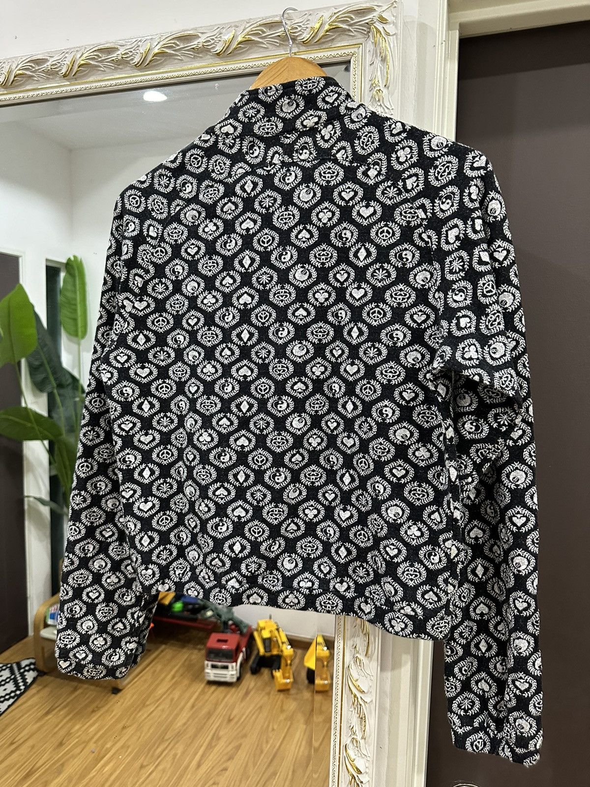 Stussy Stüssy Ol Yin Yang Black Jade Towel Zipper Jacket Size US M / EU 48-50 / 2 - 12 Thumbnail