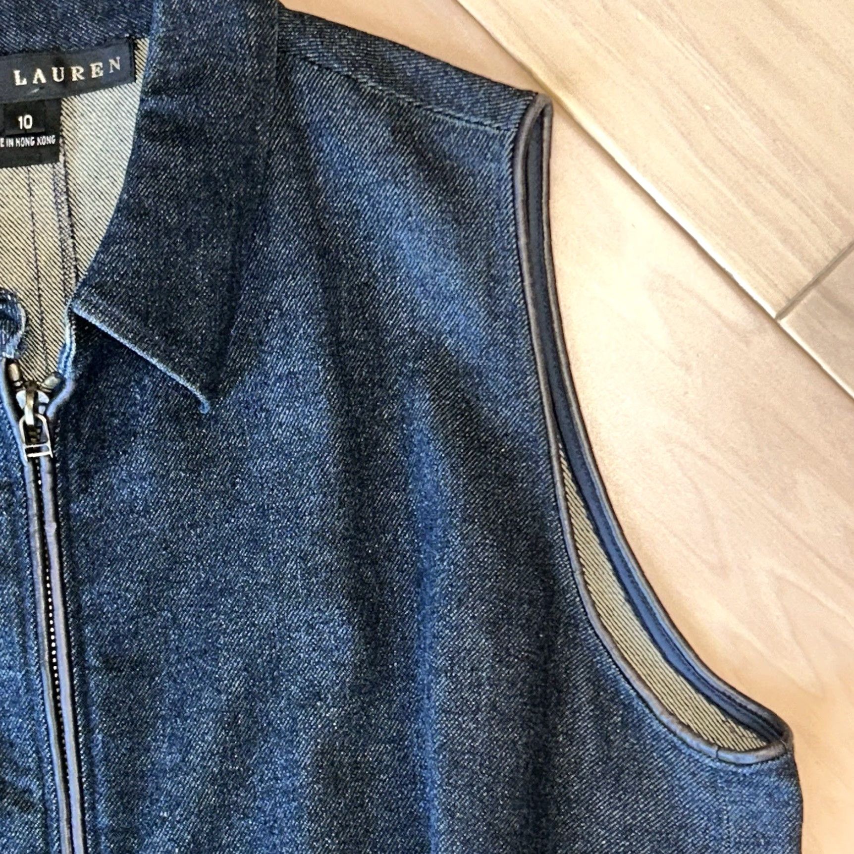 Ralph Lauren RALPH LAUREN Black Label Denim Sheath Dress Sleeveless Women’s 10 Size L / US 10 / IT 46 - 3 Thumbnail