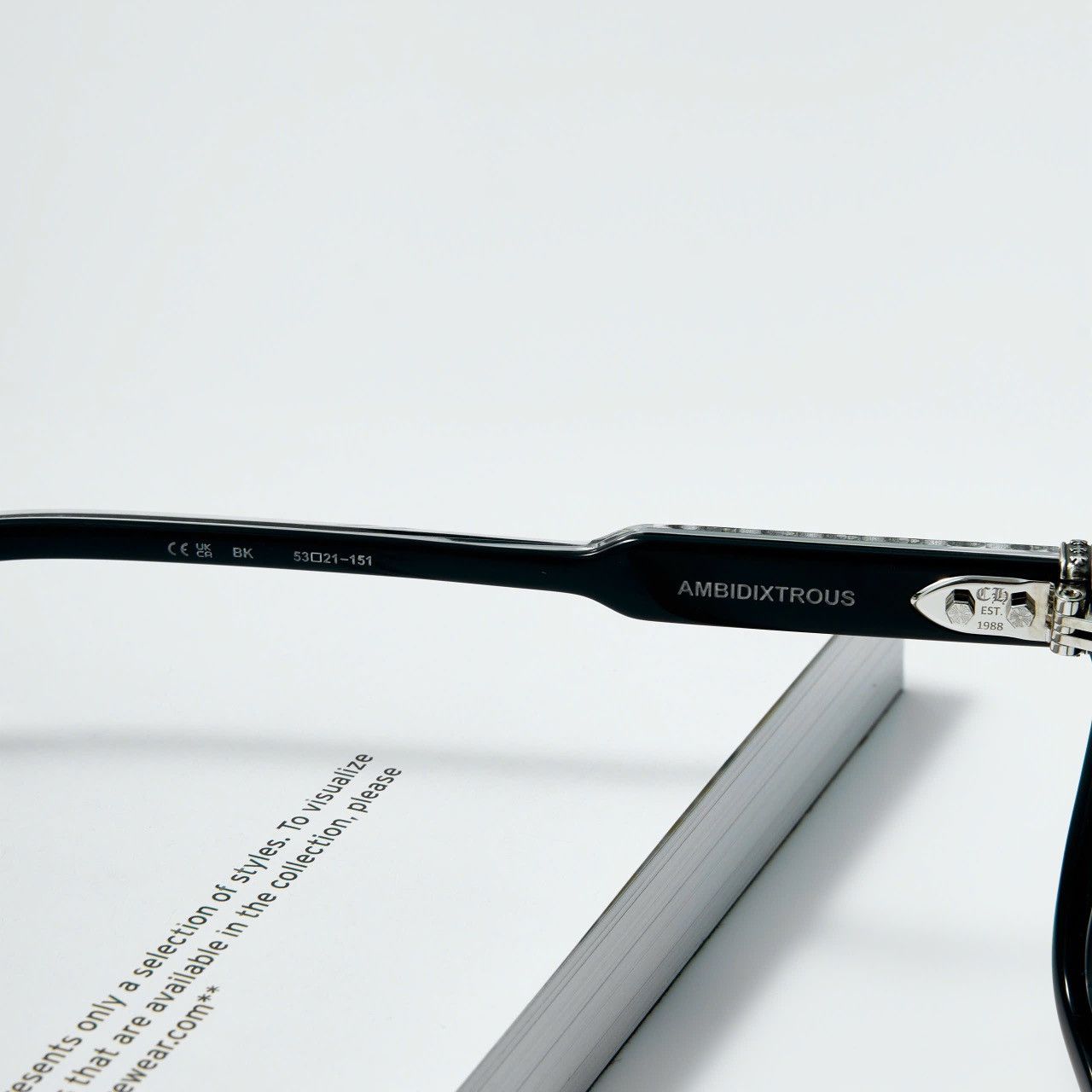 Chrome Hearts CHROME HEARTS AMBIDIXTROUS BLACK GLASSES Size ONE SIZE - 5 Thumbnail