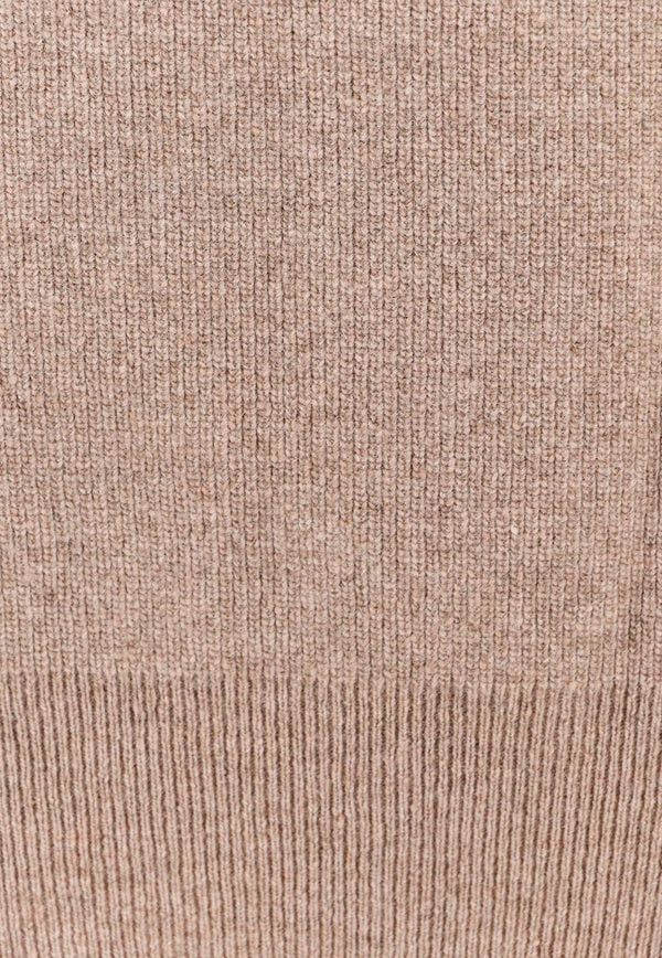 Lemaire o1s22i1n1024 Wool Pullover Sweater in Beige Size US S / EU 44-46 / 1 - 3 Thumbnail