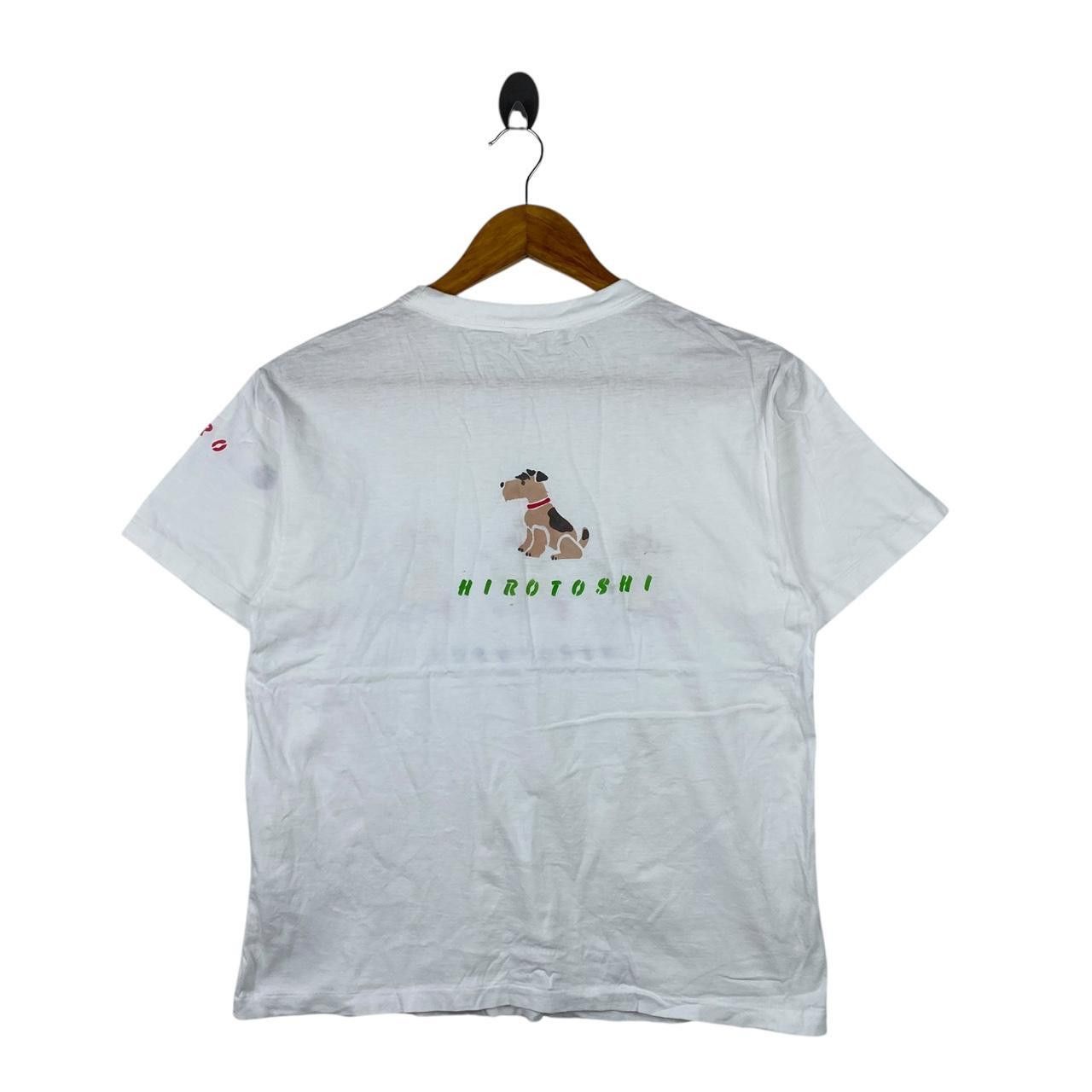 Vintage Vintage JAPAN TRADITIONAL HIROTOSHI Cat Dog Tee Shirt Top Size M / US 6-8 / IT 42-44 - 3 Thumbnail