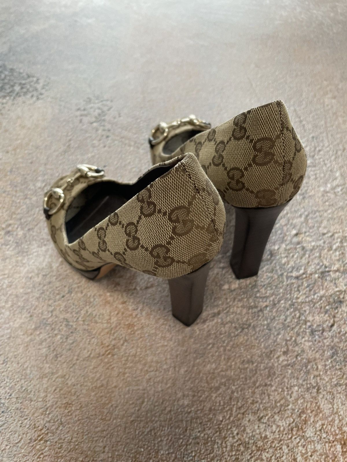 Gucci Gucci GG Monogram Canvas Heels Size US 6 / IT 36 - 7 Thumbnail