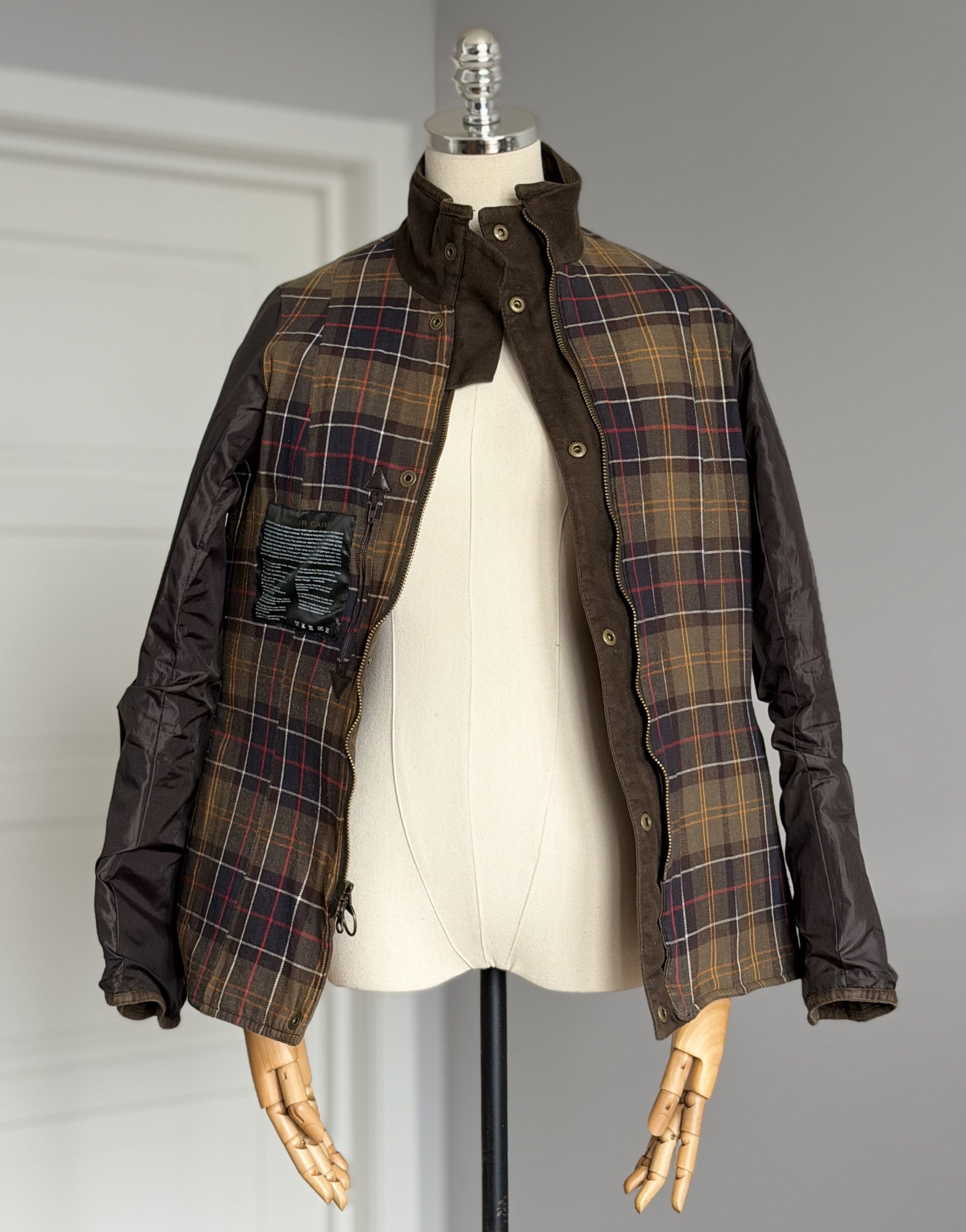 Barbour BARBOUR Quilted Utility Wax Womens Jacket Olive Waxed Cotton Size M / US 6-8 / IT 42-44 - 15 Thumbnail