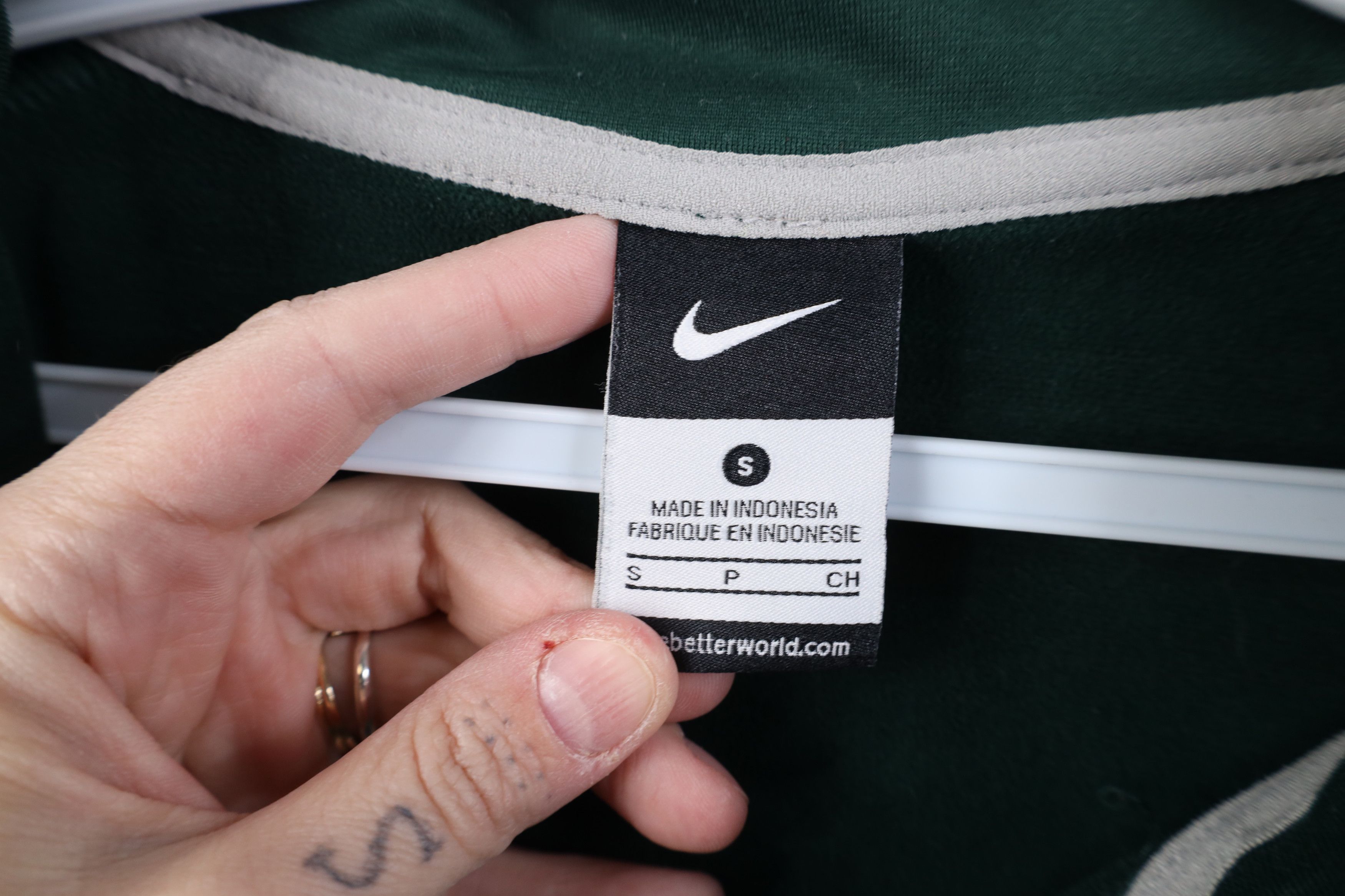 Nike Nike Michigan State University 1/4 Zip Pullover Sweater Size US S / EU 44-46 / 1 - 5 Thumbnail