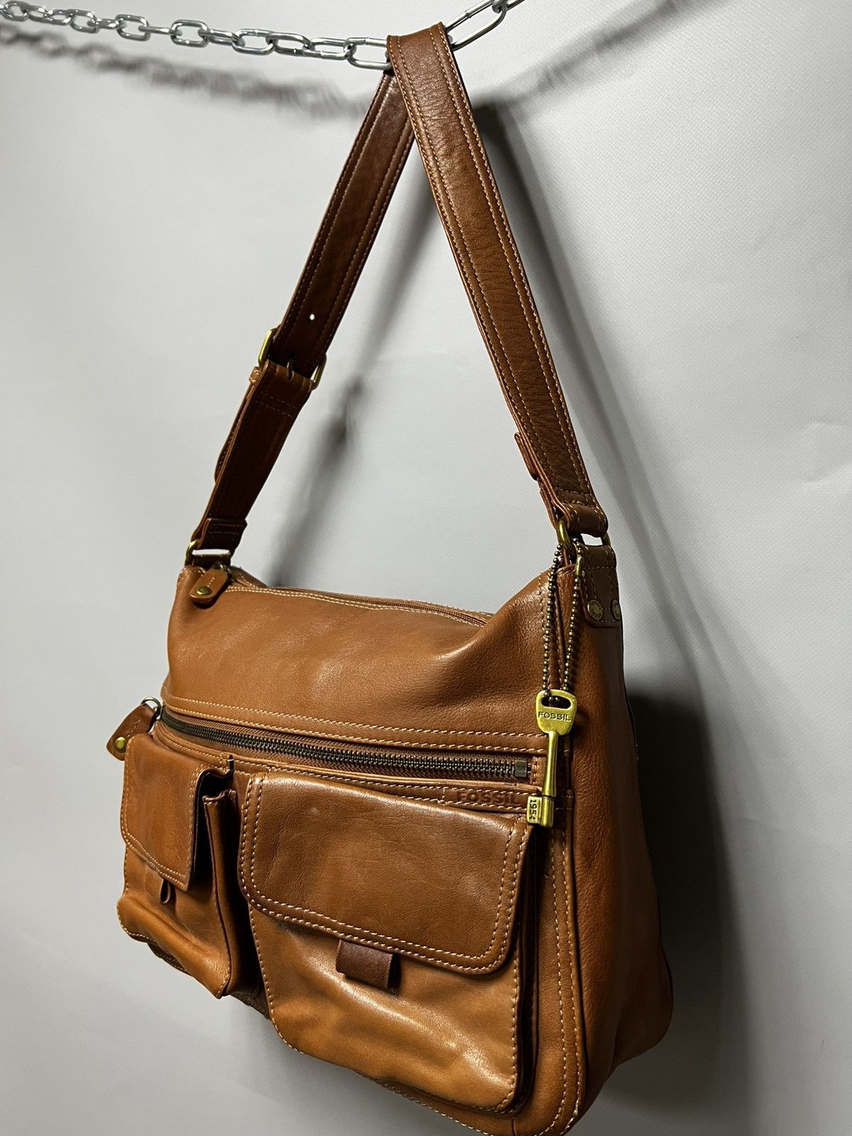 Fossil Vintage Fossil Leather Shoulder Bag Y2K Size ONE SIZE - 7 Thumbnail