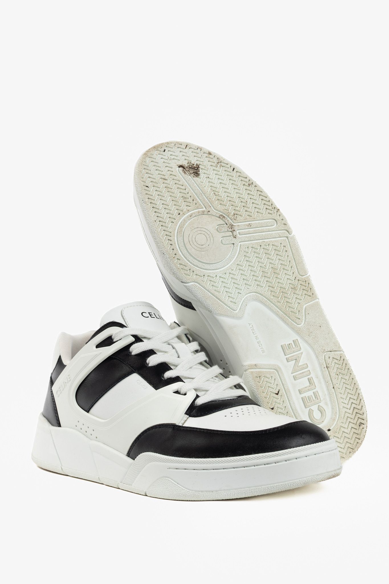 Celine Celine CT-07 Calfskin Low Lace-Up Trainers Size US 10.5 / EU 43-44 - 4 Thumbnail