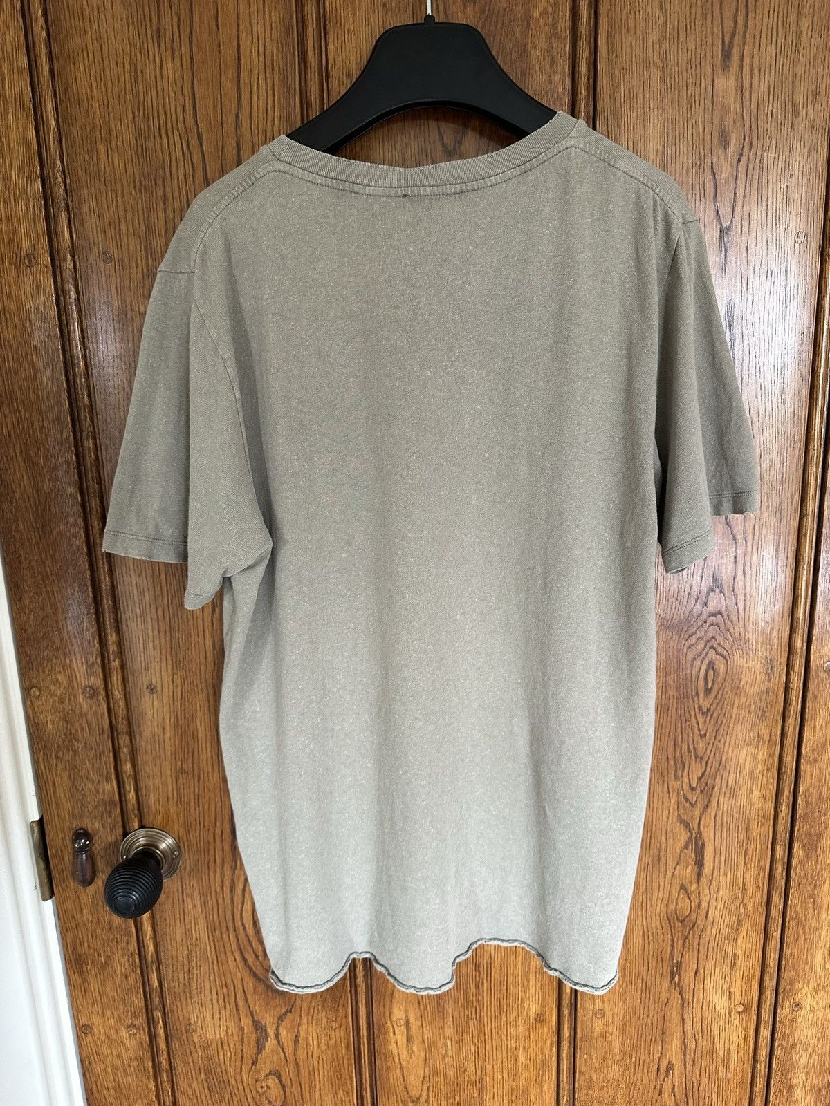 Saint Laurent Paris $550 Saint Laurent Rive Gauche logo t shirt olive khaki Size US S / EU 44-46 / 1 - 16 Thumbnail