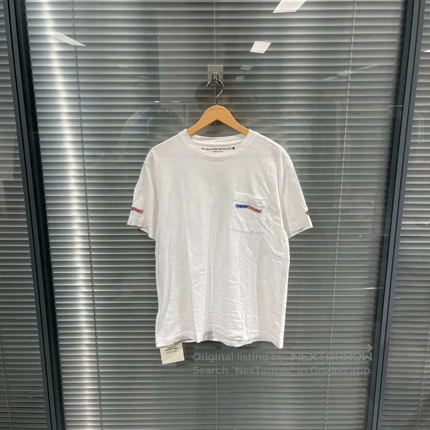 Chrome Hearts White Short Sleeve Pocket T-Shirt. Size US L / EU 52-54 / 3 - 1 Thumbnail