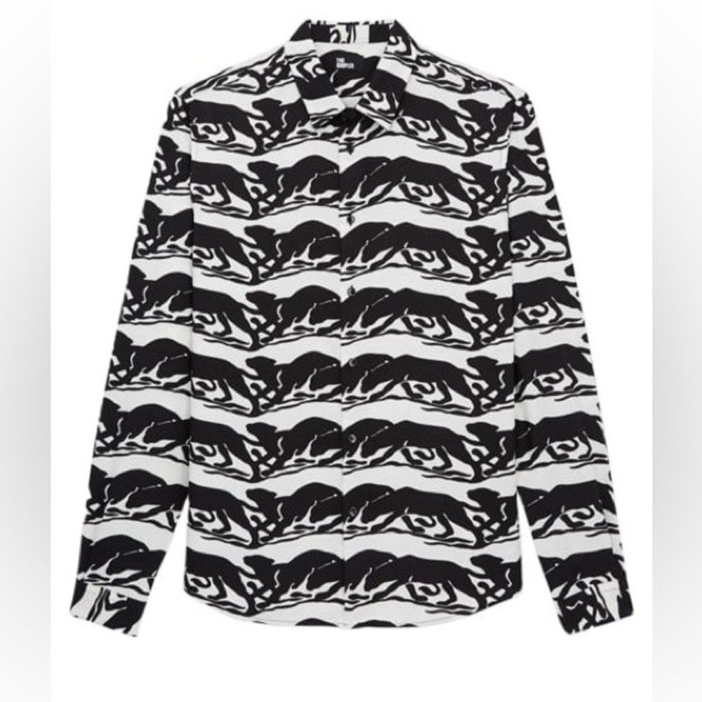 The Kooples The Kooples Black & White Panther Print Shirt – NWT – Large Size US L / EU 52-54 / 3 - 7 Thumbnail