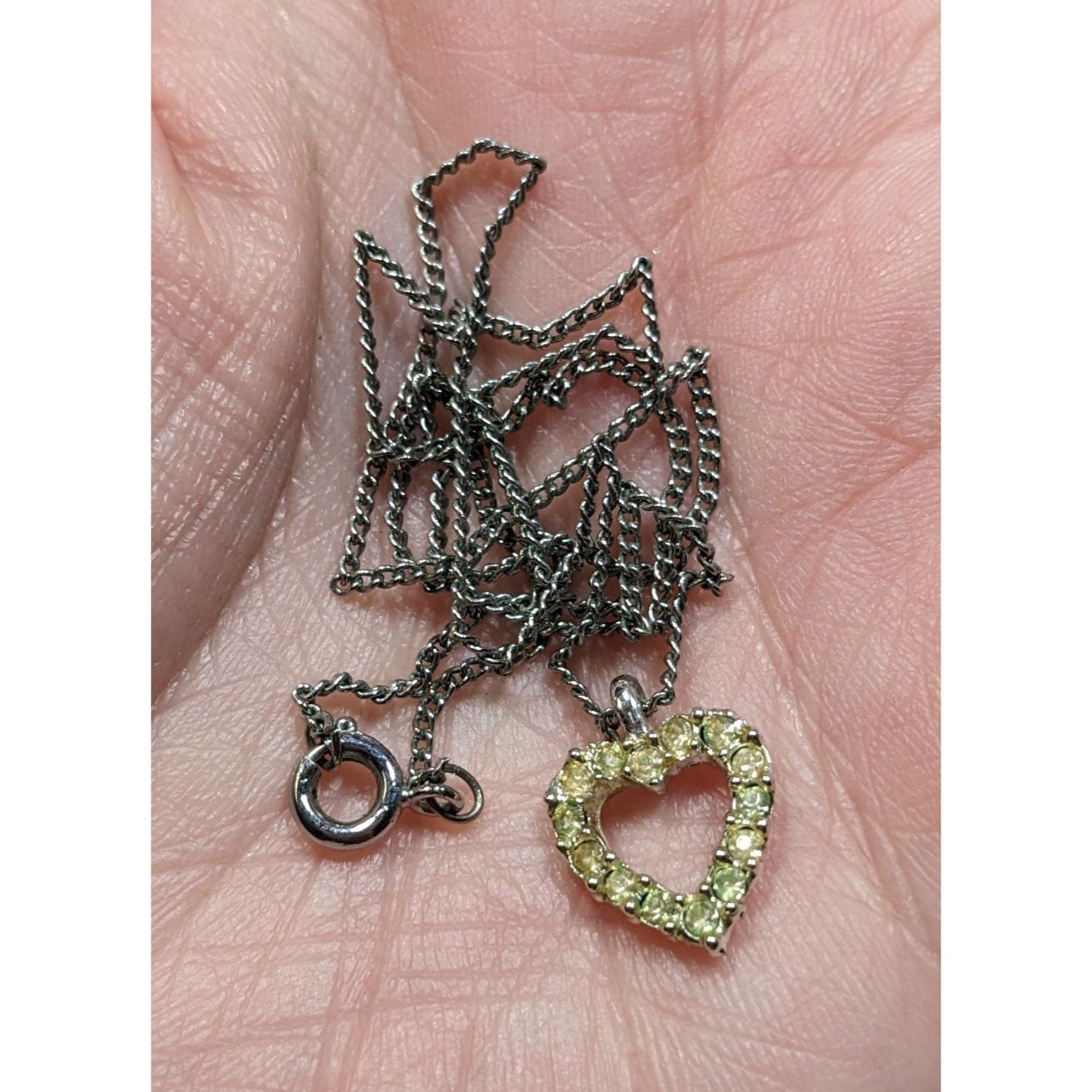 Other Vintage Romantic Delicate Open Heart Pendant Necklace Romant Size ONE SIZE - 5 Thumbnail