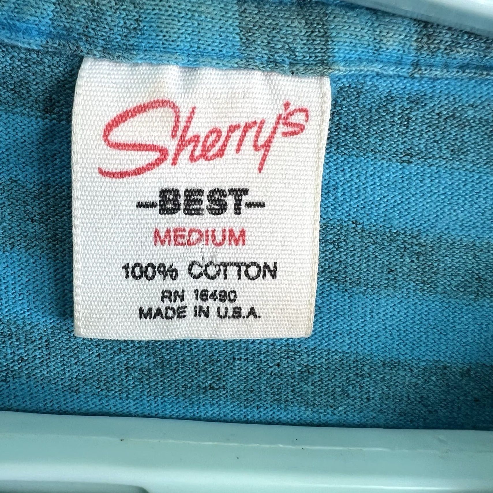 Vintage VTG Sherry's Best PUT-IN-BAY Striped T-Shirt Mens M Blue 90s Logo Crew Neck Short Sleeve Cotton Knit Vintage United States Men Size US M / EU 48-50 / 2 - 5 Thumbnail