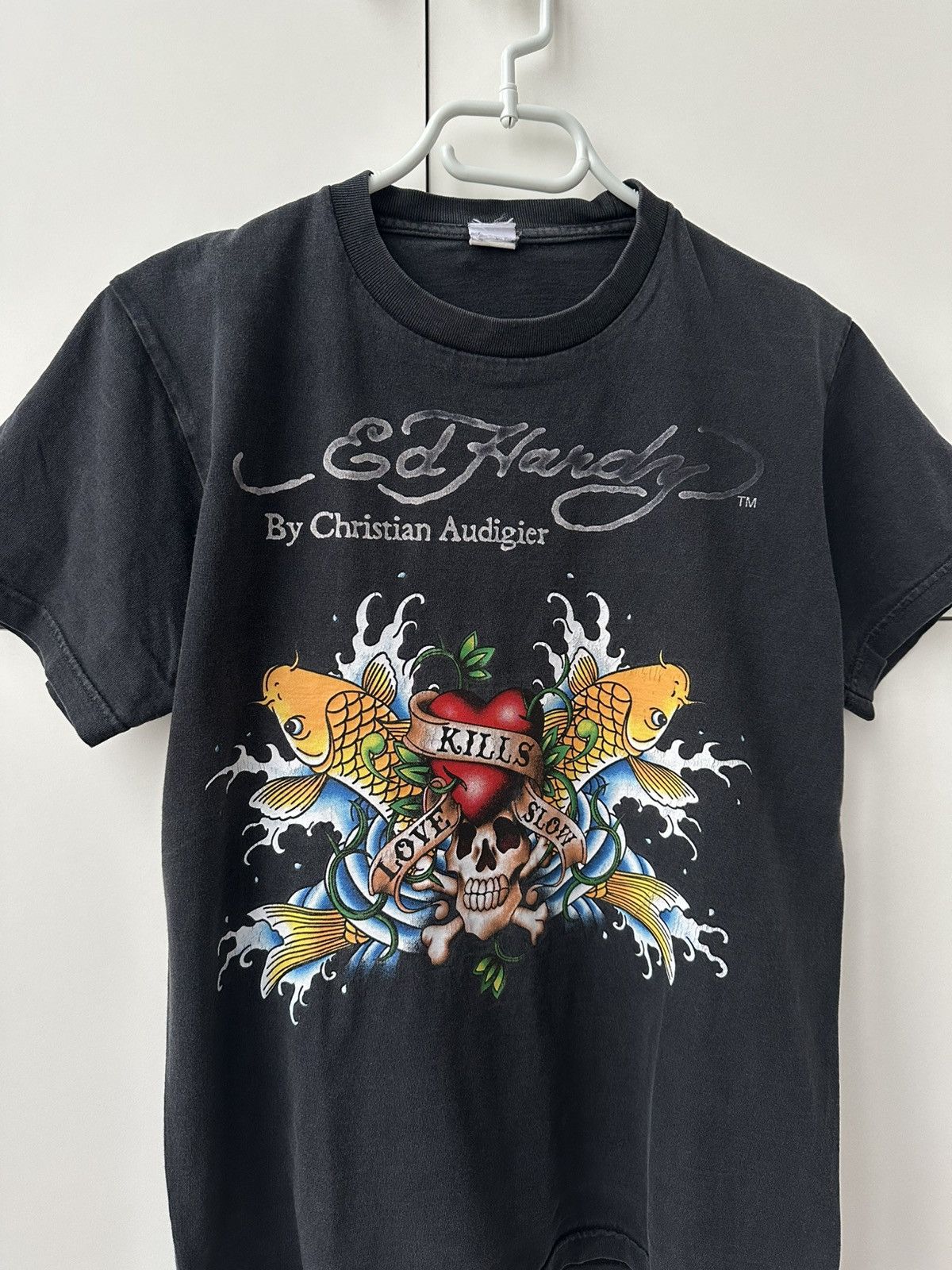 Ed Hardy Vintage Y2k Ed Hardy by Christian Audigier Tee Love Kills Size M / US 6-8 / IT 42-44 - 2 Thumbnail