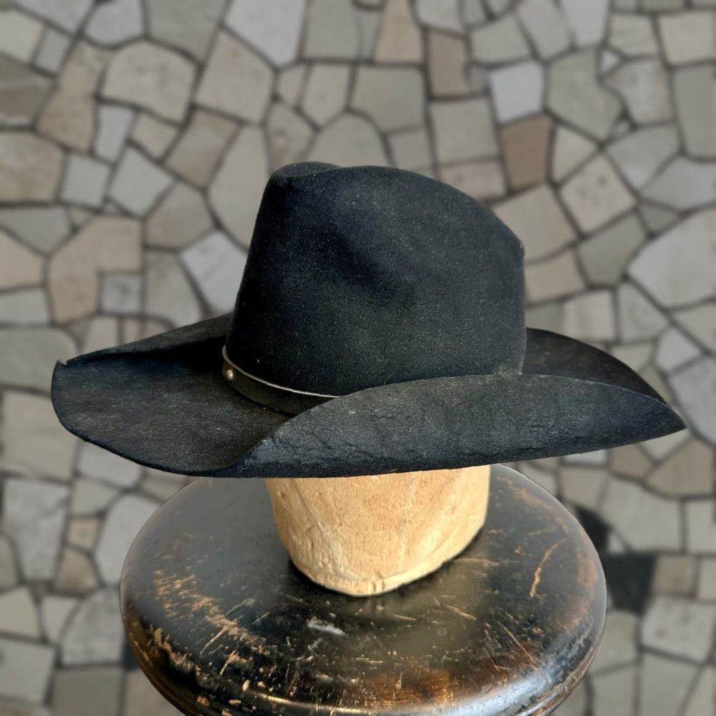 Stetson VINTAGE Stetson Cowboy Hat Beaver Fur Fur Beaver HaT Size 7 1/8 Mens Womens Boys Girls Size ONE SIZE - 1 Thumbnail