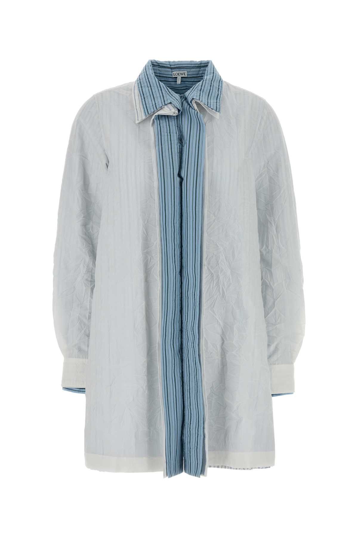 Loewe White Cotton Blend Shirt Dress Size S / US 4 / IT 40 - 1 Thumbnail