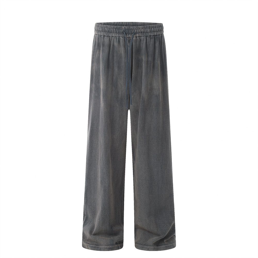 Japanese Brand × Jean Men's loose straight punk distressed tie-dye jeans Size US 32 / EU 48 - 1 Thumbnail