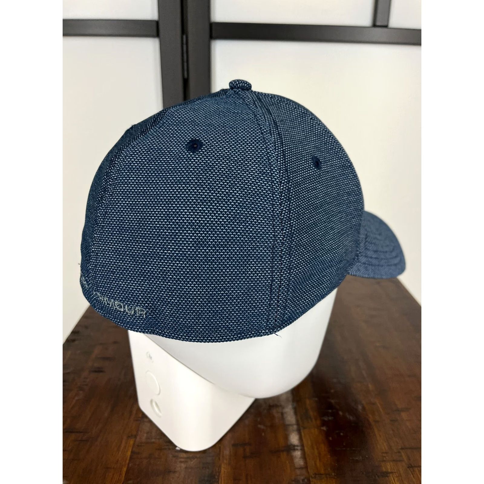 Under Armour Under Armour Blitzing Hat Cap Fitted XL Blue Classic Fit Polyester Canvas Baseball Cap Men Adult Size ONE SIZE - 7 Thumbnail