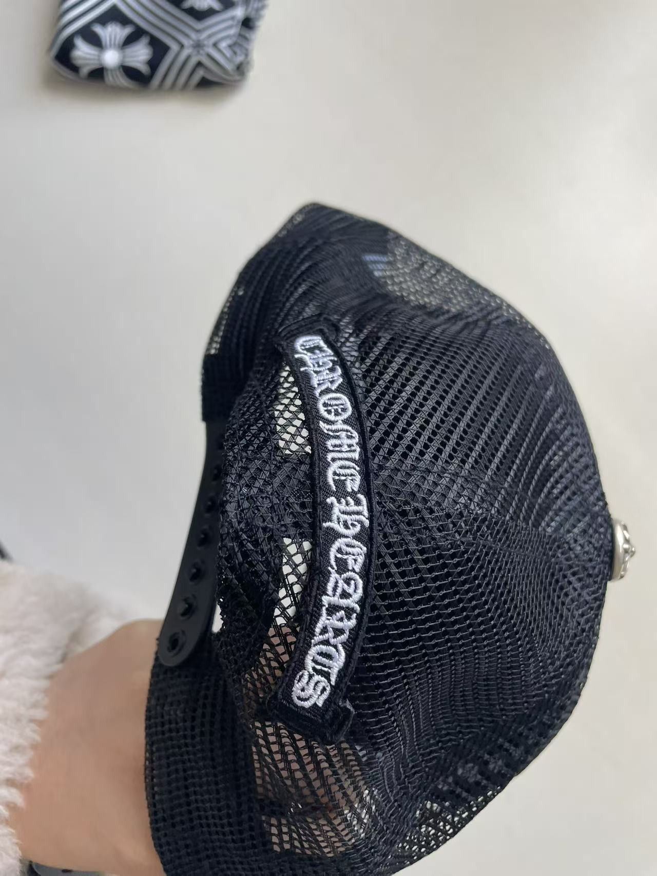 Chrome Hearts Chrome Hearts Camouflage Cross Leather Patch Baseball Cap Size ONE SIZE - 5 Thumbnail