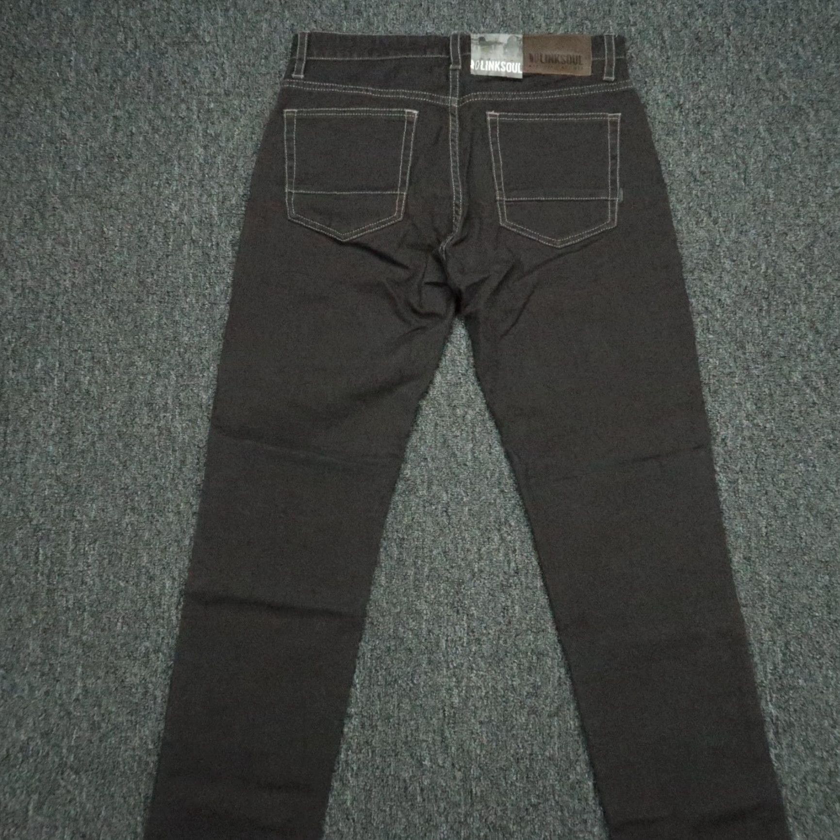 Denime Linksoul Jeans Men 30x32 Granite Gray Denim 5-Pocket Straight NWT Size US 30 / EU 46 - 5 Thumbnail