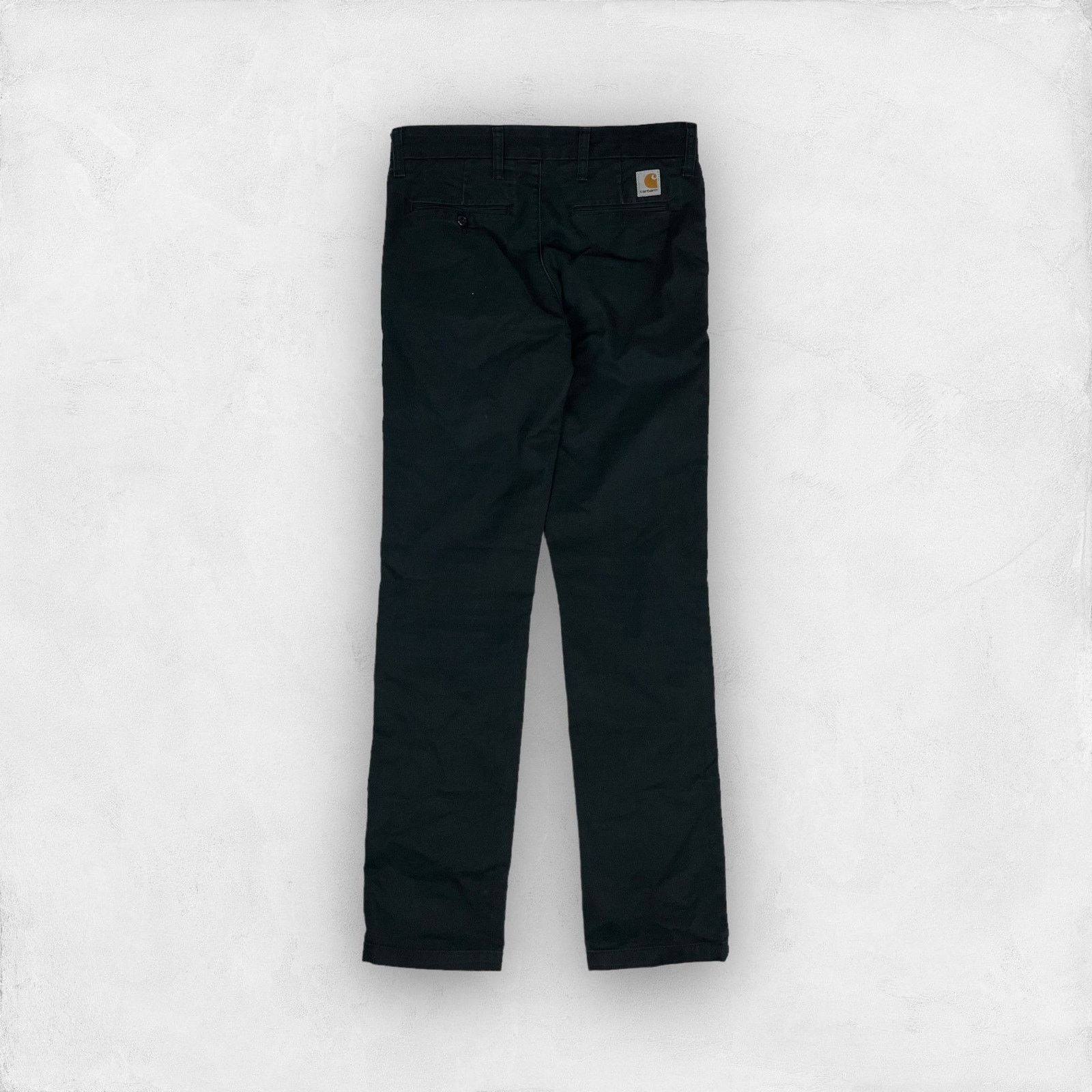 Carhartt Carhartt WIP Men's Black High-Rise Straight Leg Pants 31x34 Size US 31 - 1 Thumbnail