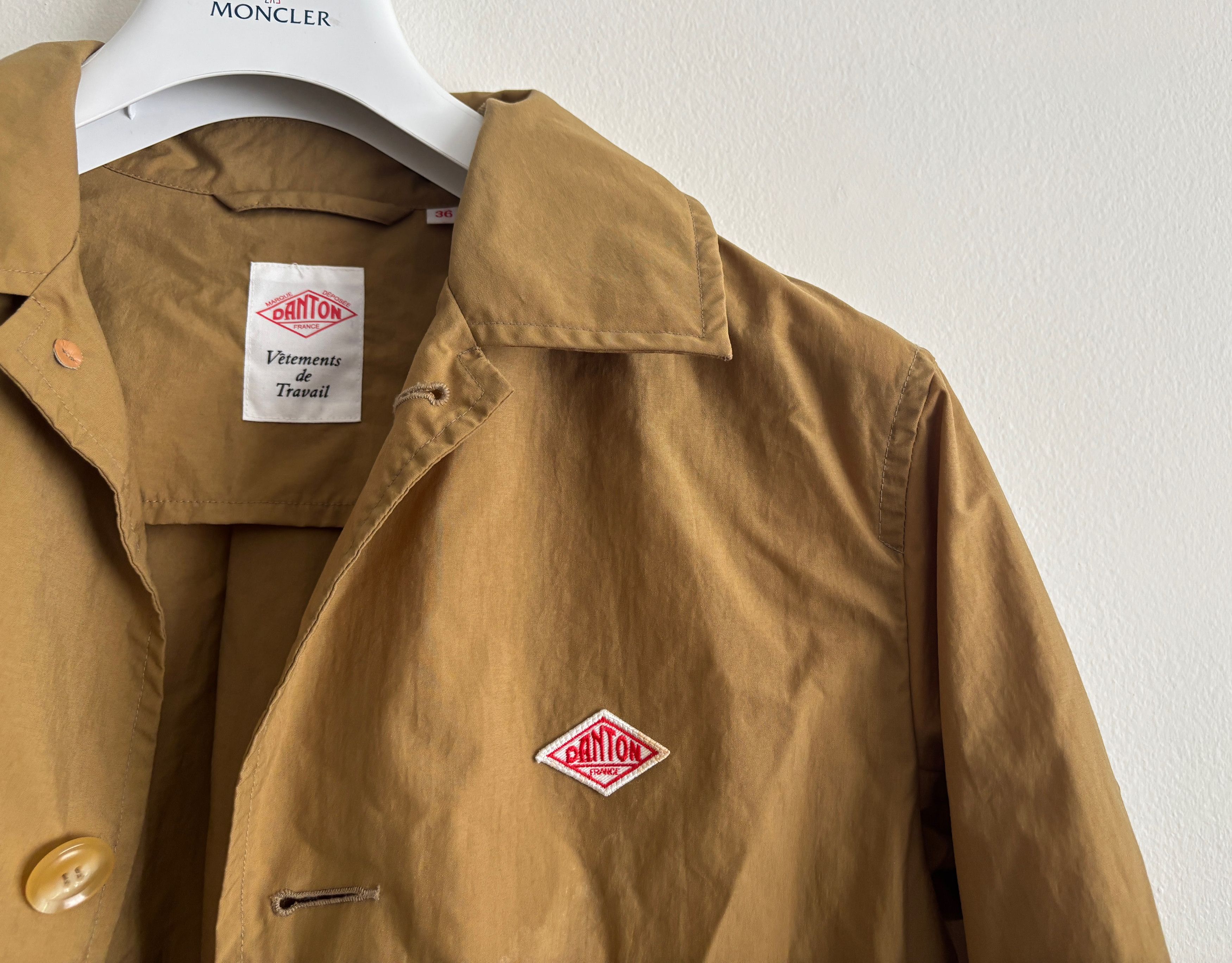 Danton $495 Tan Nylon Mac Coat / Jacket - 36 Small/ Medium Size US S / EU 44-46 / 1 - 6 Thumbnail