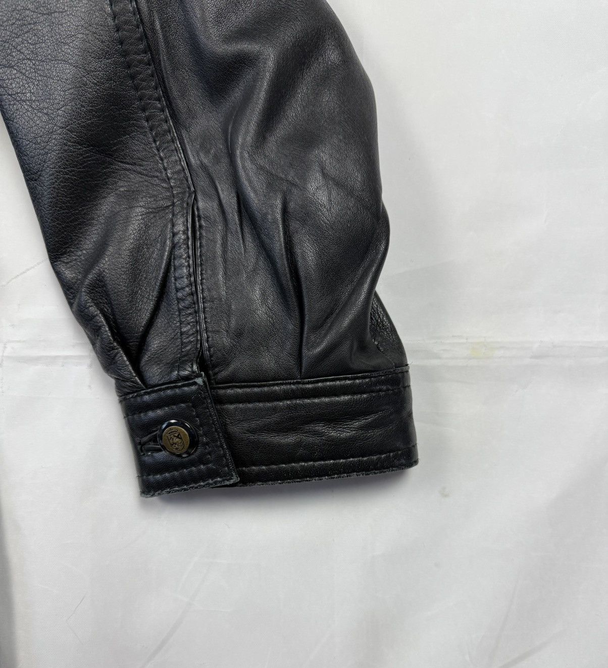 Japanese Brand × Vintage Vintage Black Leather Jacket Size US XL / EU 56 / 4 - 6 Thumbnail