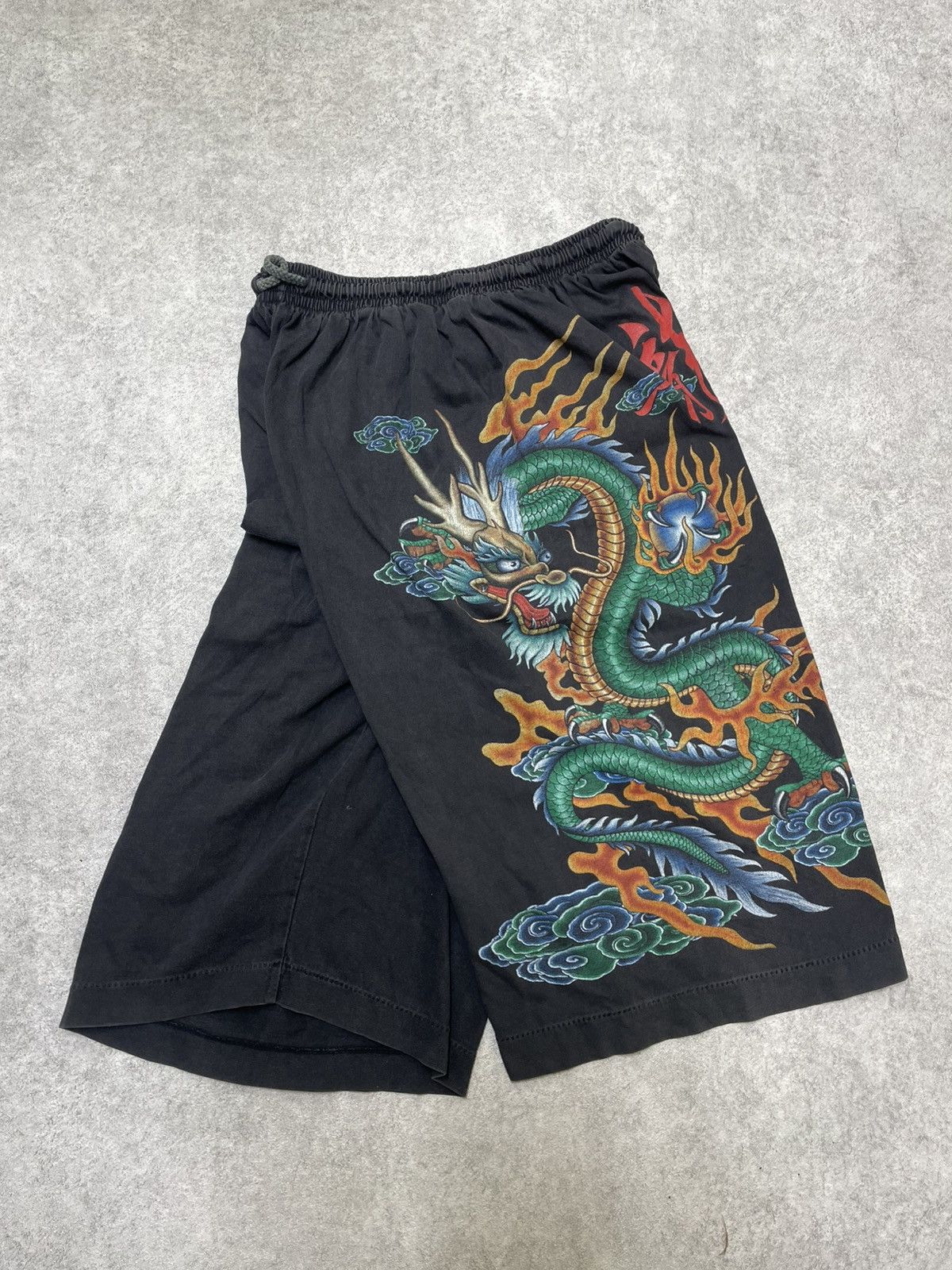 If Six Was Nine × Japanese Brand × Le Grande Bleu (L.G.B.) Y2K Darkwear With Eastern Dragon Motif - Feels Size US 30 / EU 46 - 1 Thumbnail
