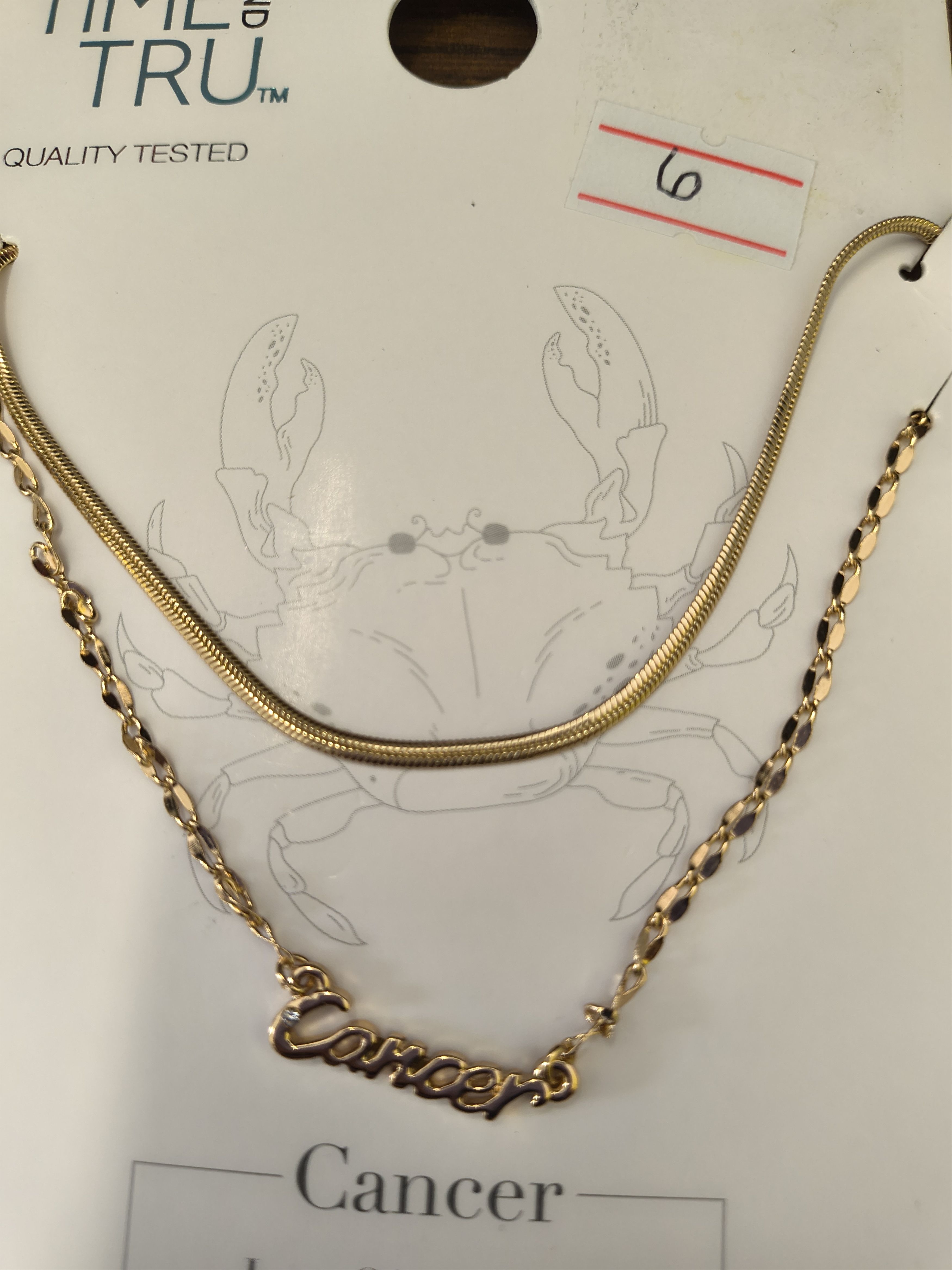 Walmart Time and Tru 2 set Cancer Necklaces Size ONE SIZE - 2 Thumbnail