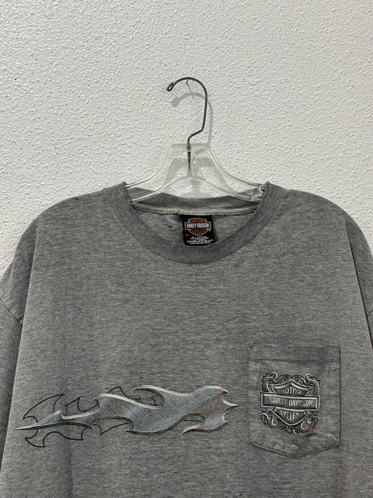 Harley Davidson Vintage ‘04 Harley Davidson Flame Pocket Tee Honolulu Hawaii Size US XL / EU 56 / 4 - 2 Thumbnail
