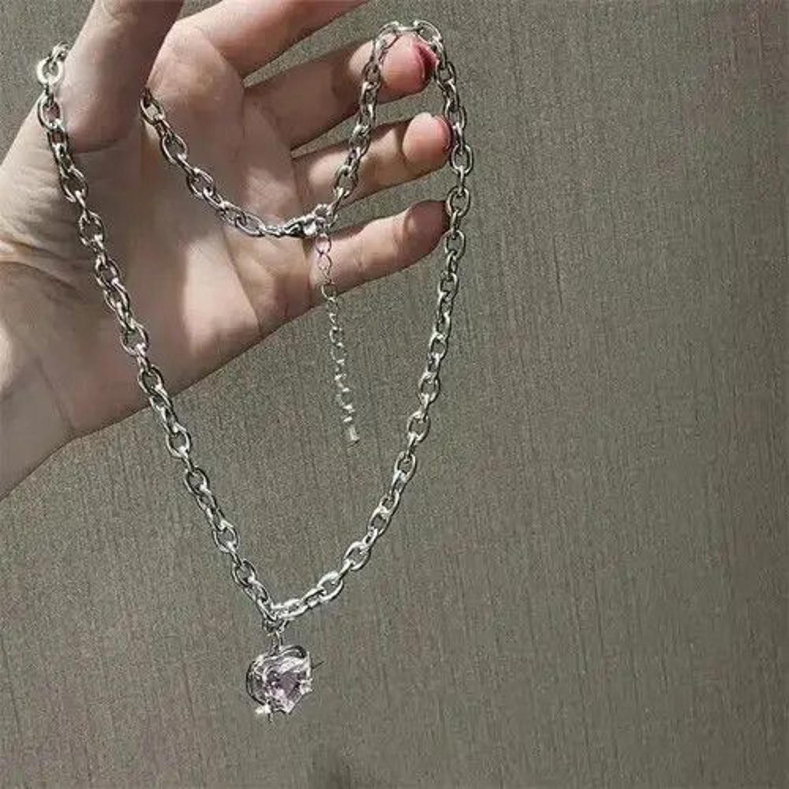Other Pink Vermiculite Peach Galaxy Necklace Size ONE SIZE - 2 Thumbnail