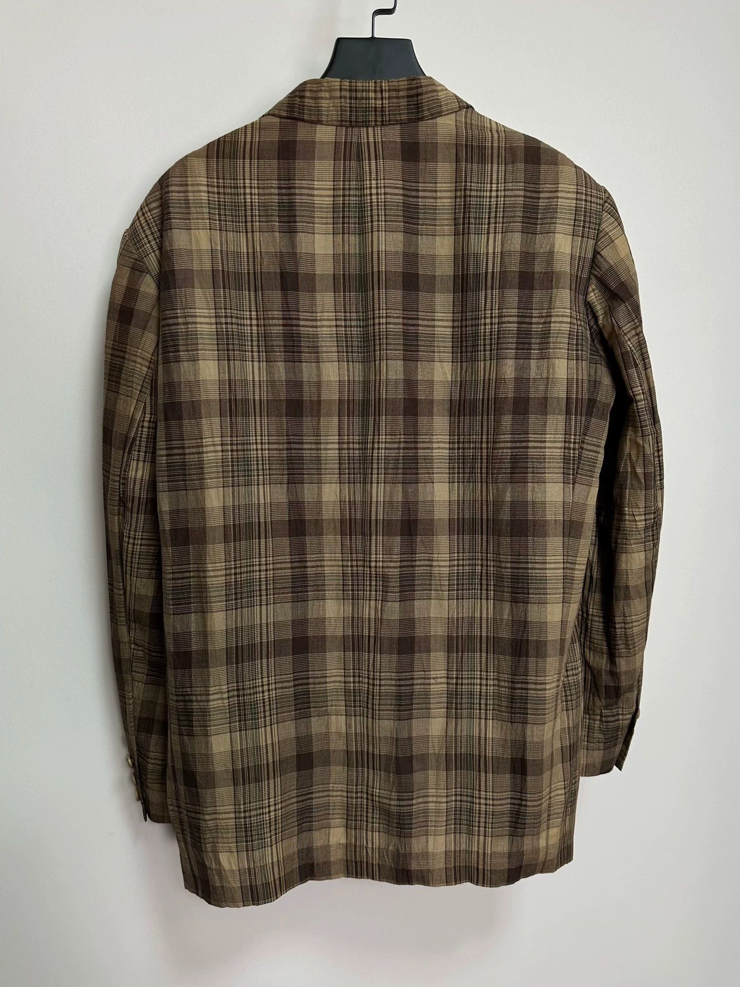 Y's for Men Y’s for men Linen Check Jacket (Padded, Loose, Vintage) Size US S / EU 44-46 / 1 - 2 Thumbnail