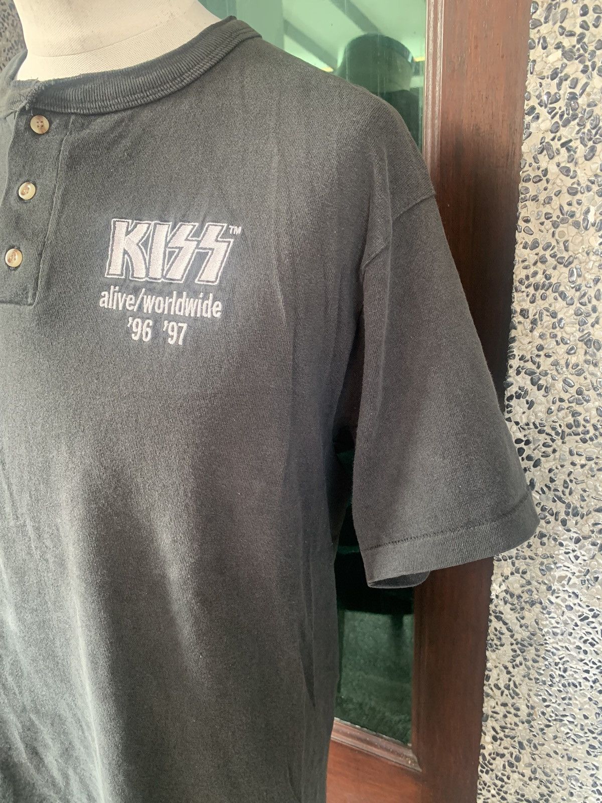Band Tees × Vintage Vintage 90s Kiss Tour Rock Band T shirt Size US L / EU 52-54 / 3 - 6 Thumbnail