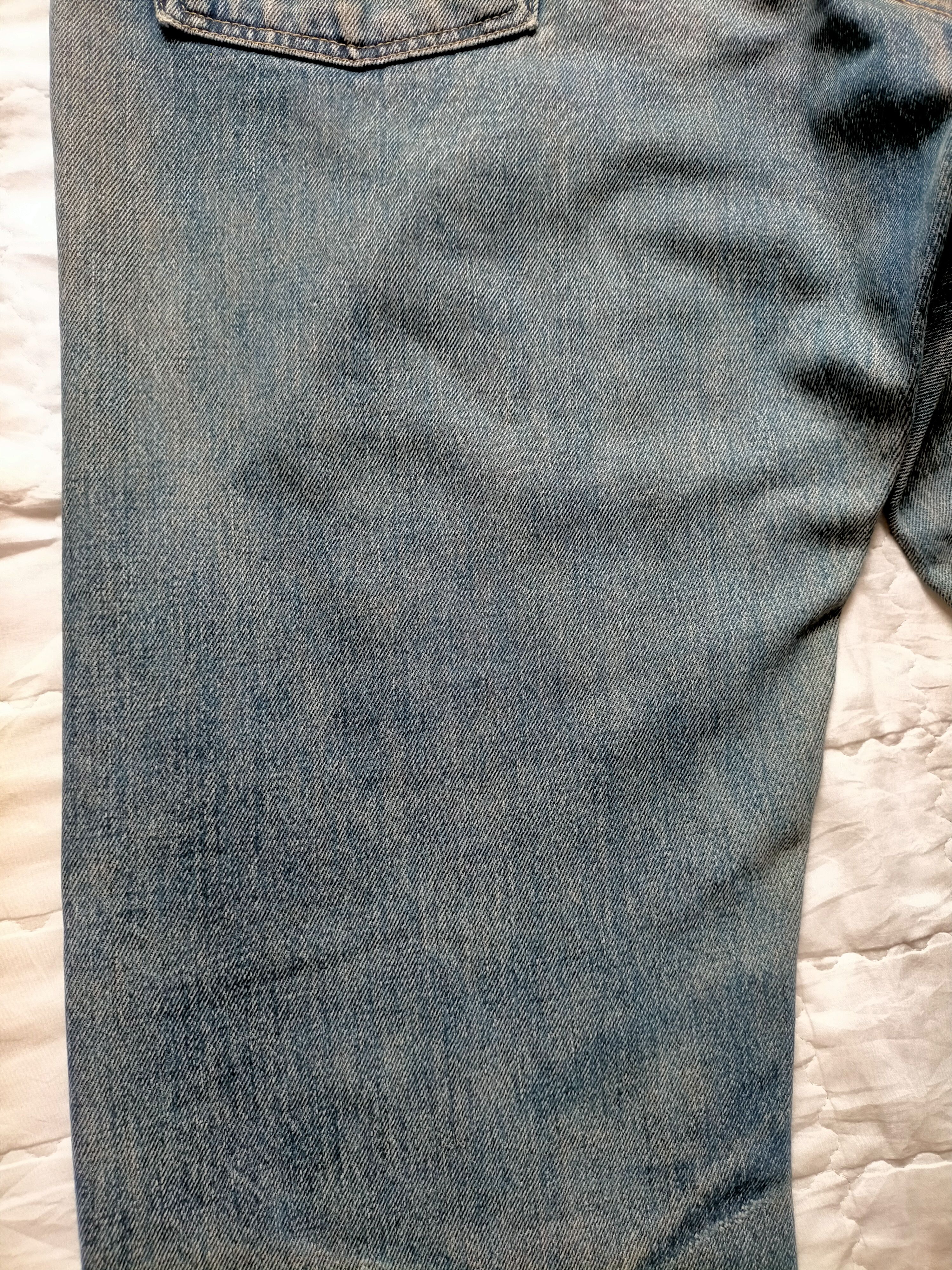 RRL Ralph Lauren RRL Ralph Lauren Selvedge Distressed Blue Jeans Size US 34 / EU 50 - 13 Thumbnail